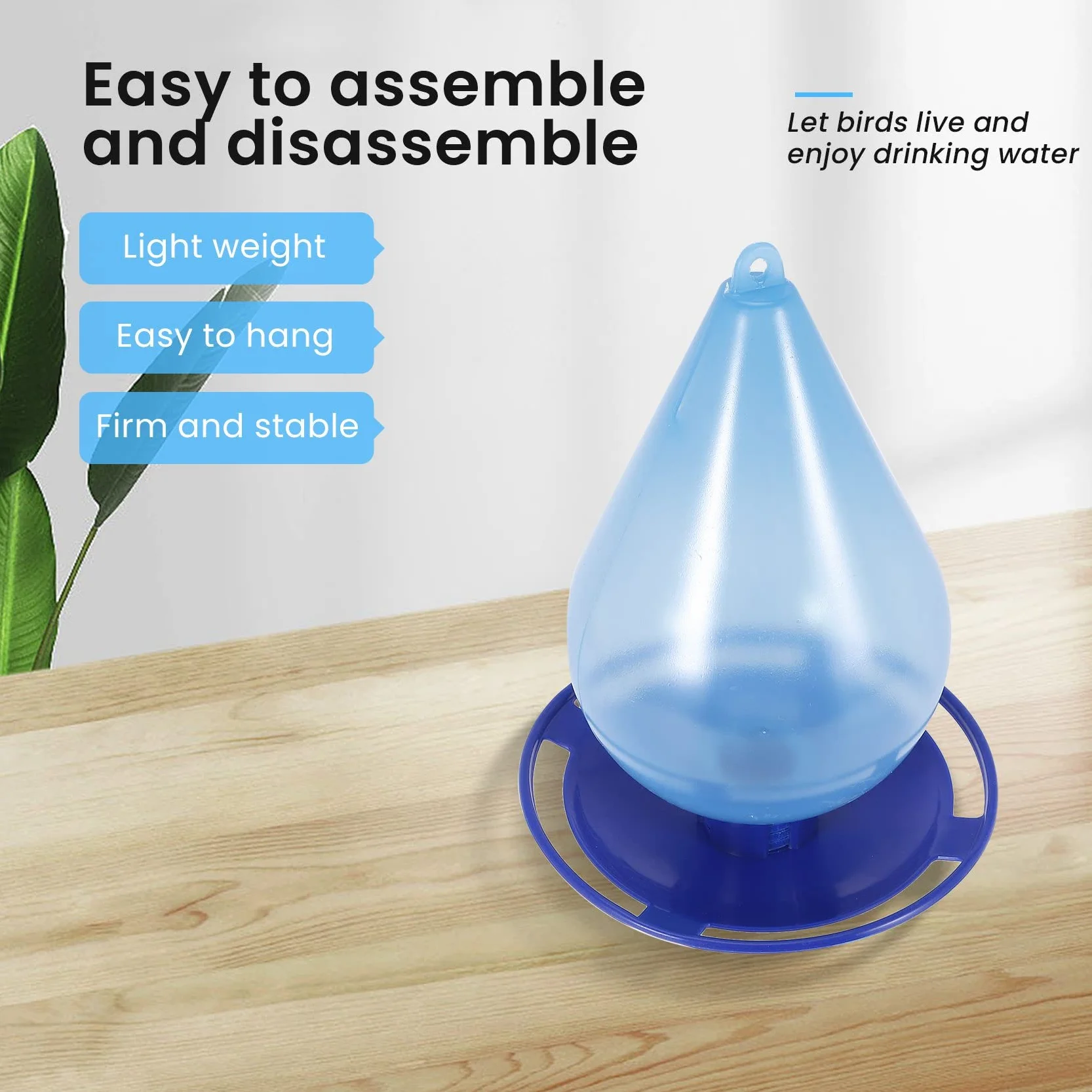 Abreuvoir automatique goutte d'eau simple à suspendre avec crochet
