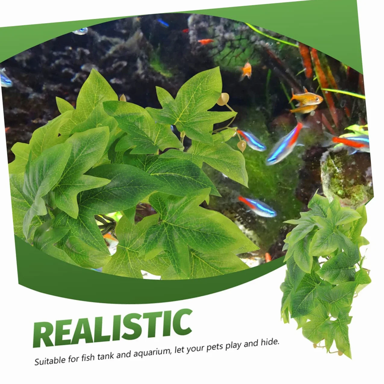 Plantes Suspendues Artificielles pour Terrarium Reptile 22X27X13Cm DéCor LéZards avec Ventouses Facile À Nettoyer Et RéSistant pour Habitat Reptiles
