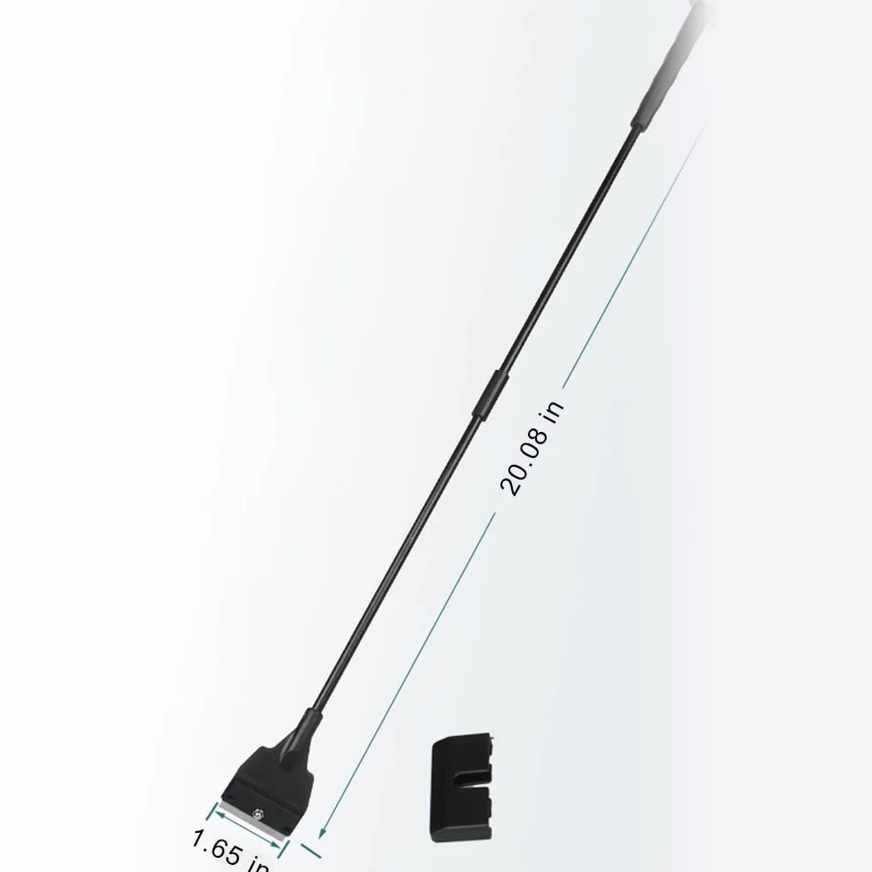Kiuiom Nettoyeur de Grattoir Algues pour Aquarium, 30-51cm Racloir avec Tige Amovible et 5 Lames