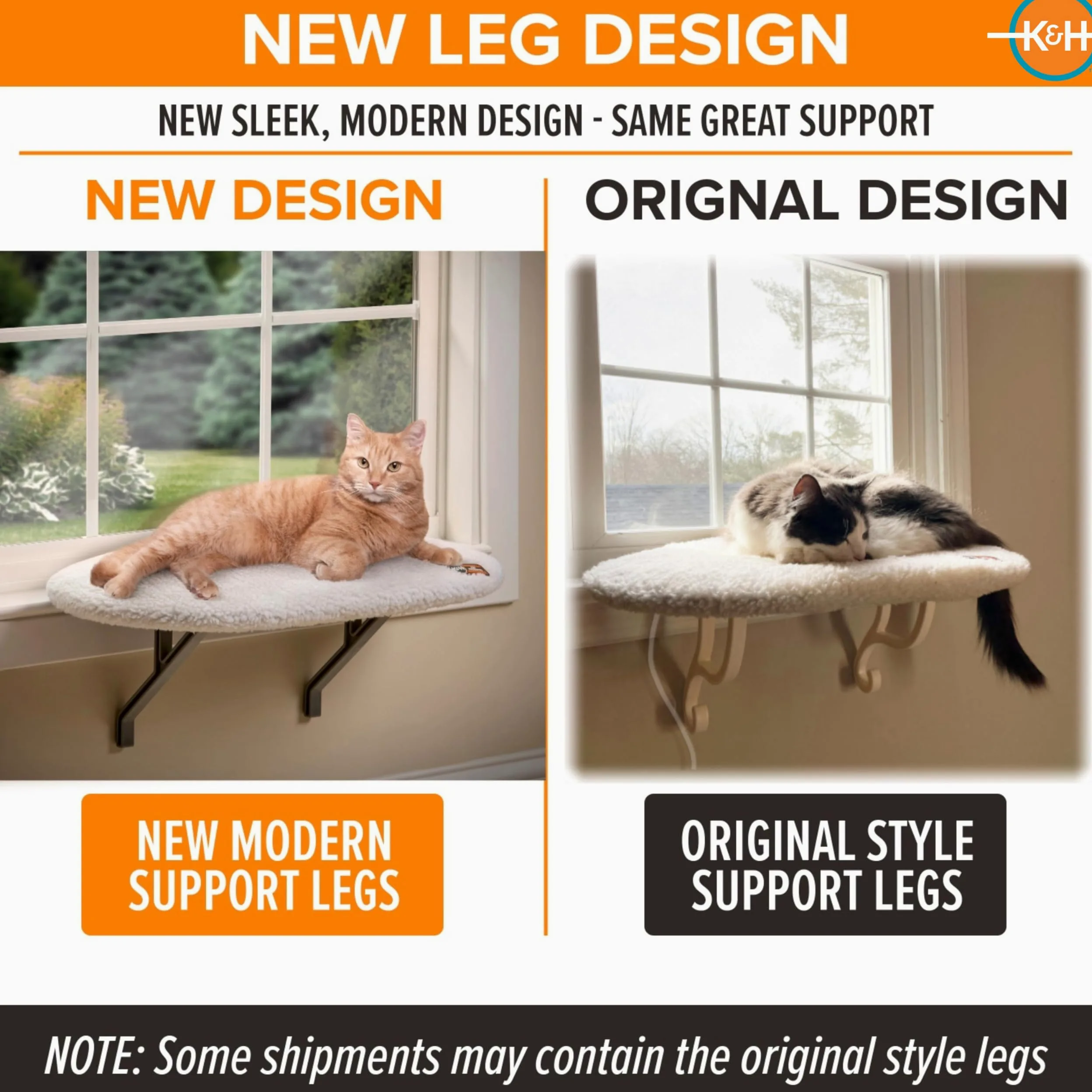 K&H Pet Products Kitty Sill Hamac pour fenêtre de chat (chauffant ou non chauffé) Polaire chauffante 35,6 x 61 cm