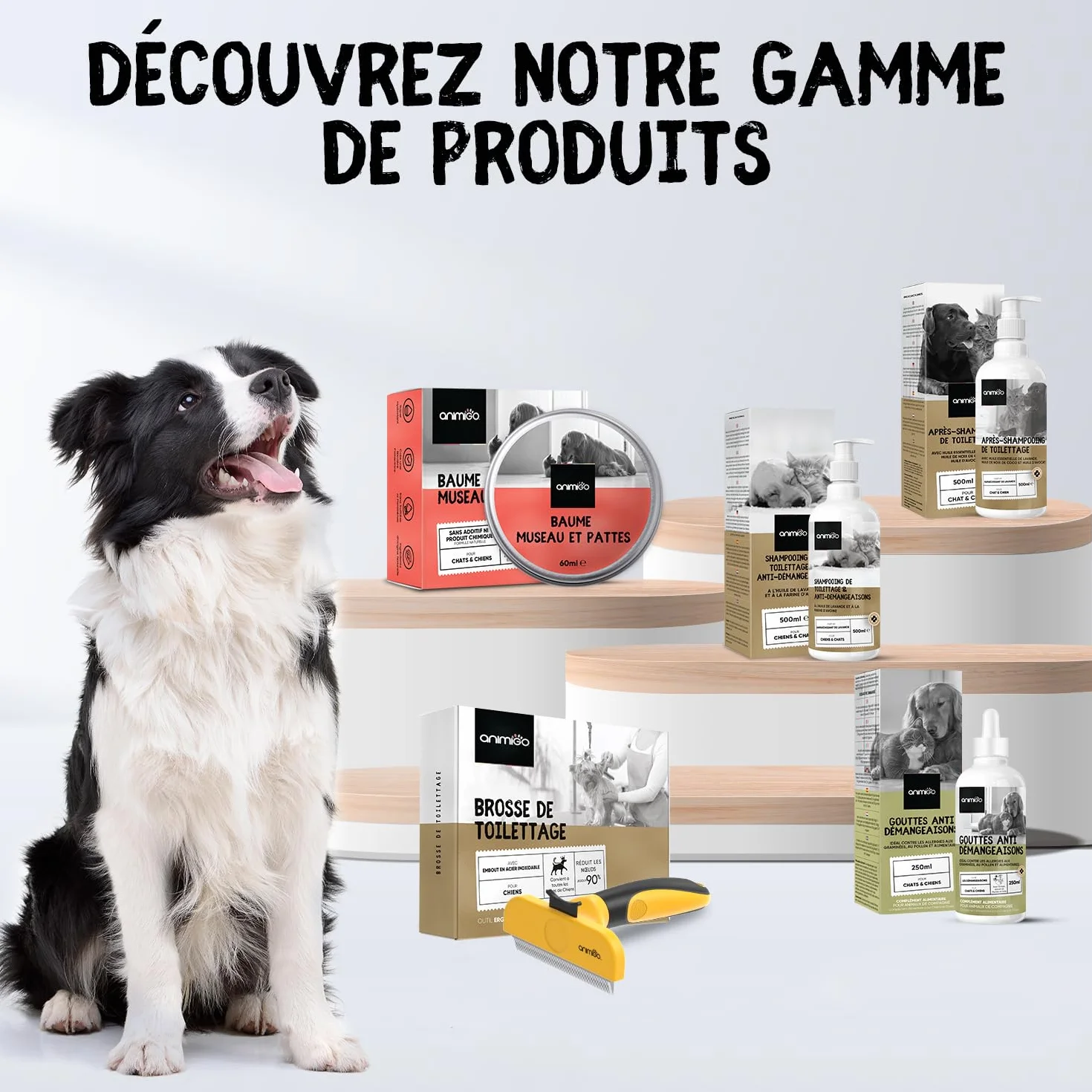 Shampooing Chien Anti Démangeaison 500 ML - Shampoing pour Chien & Chat Naturel - Aloe Vera, Huile De Lavande, Avoine - Shampoing Hydratant Peau, Élimine Les Mauvaises Odeurs, Nettoie & Apaise