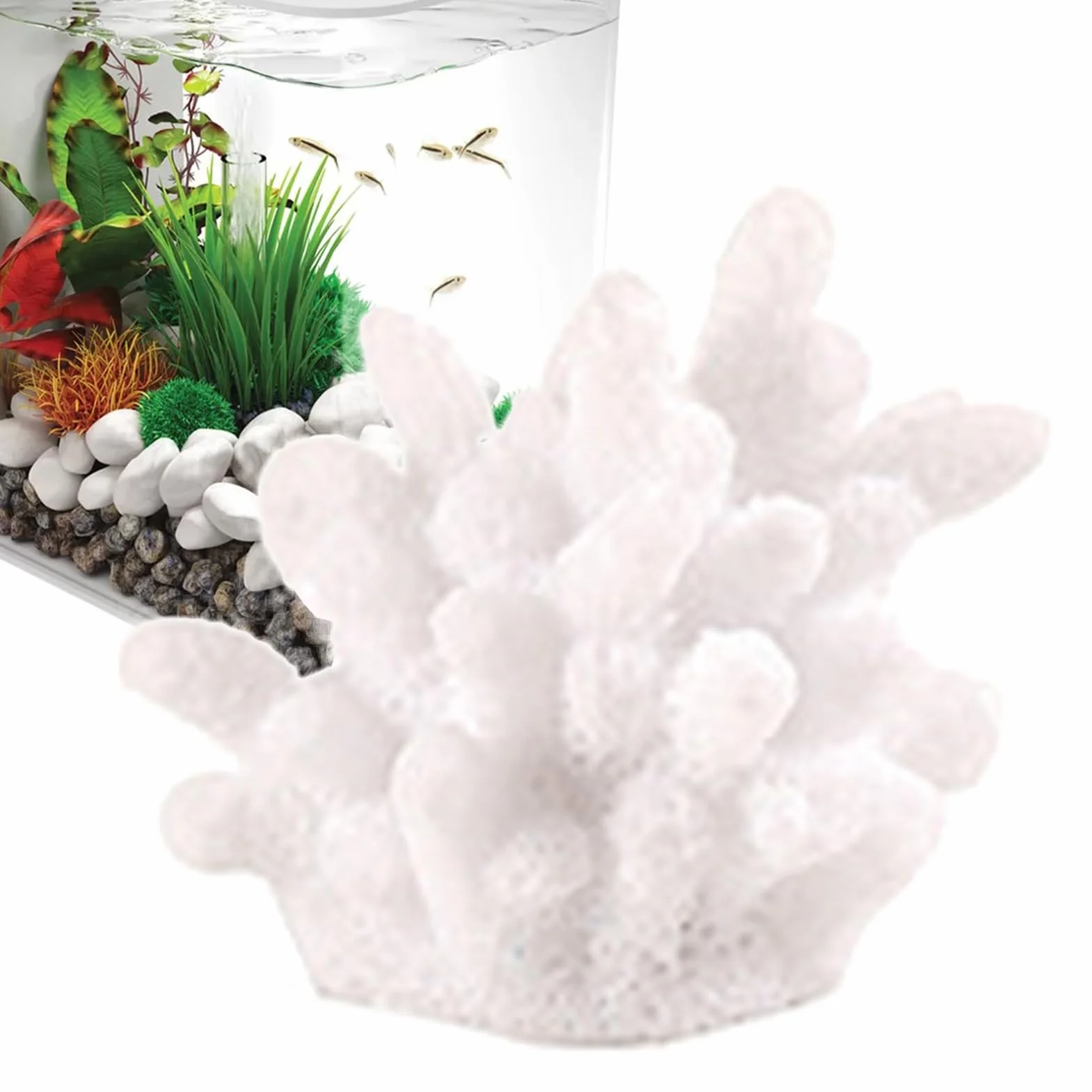 Ornements artificiels de décoration de corail pour aquarium - Petit décor de poissons de corail