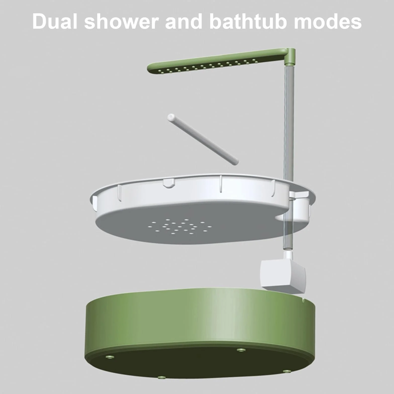 Baignoire Oiseaux Fontaine Douche Automatique pour Perruches, Perroquet, Conures, Cacatoès (Vert)