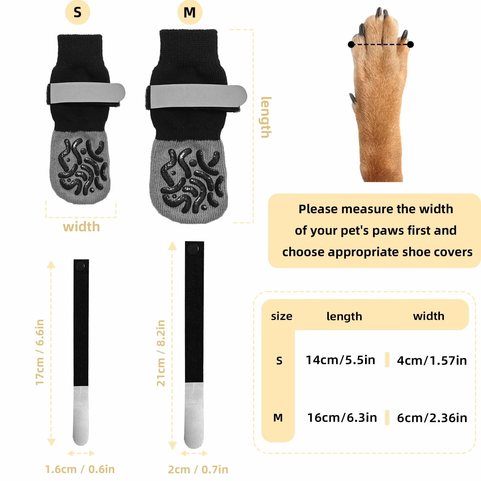 Bottes Chaussettes Chien Antidérapante Semelle Silicone Chaussures Protection Plaie Accessoires Marche Extérieur Animaux