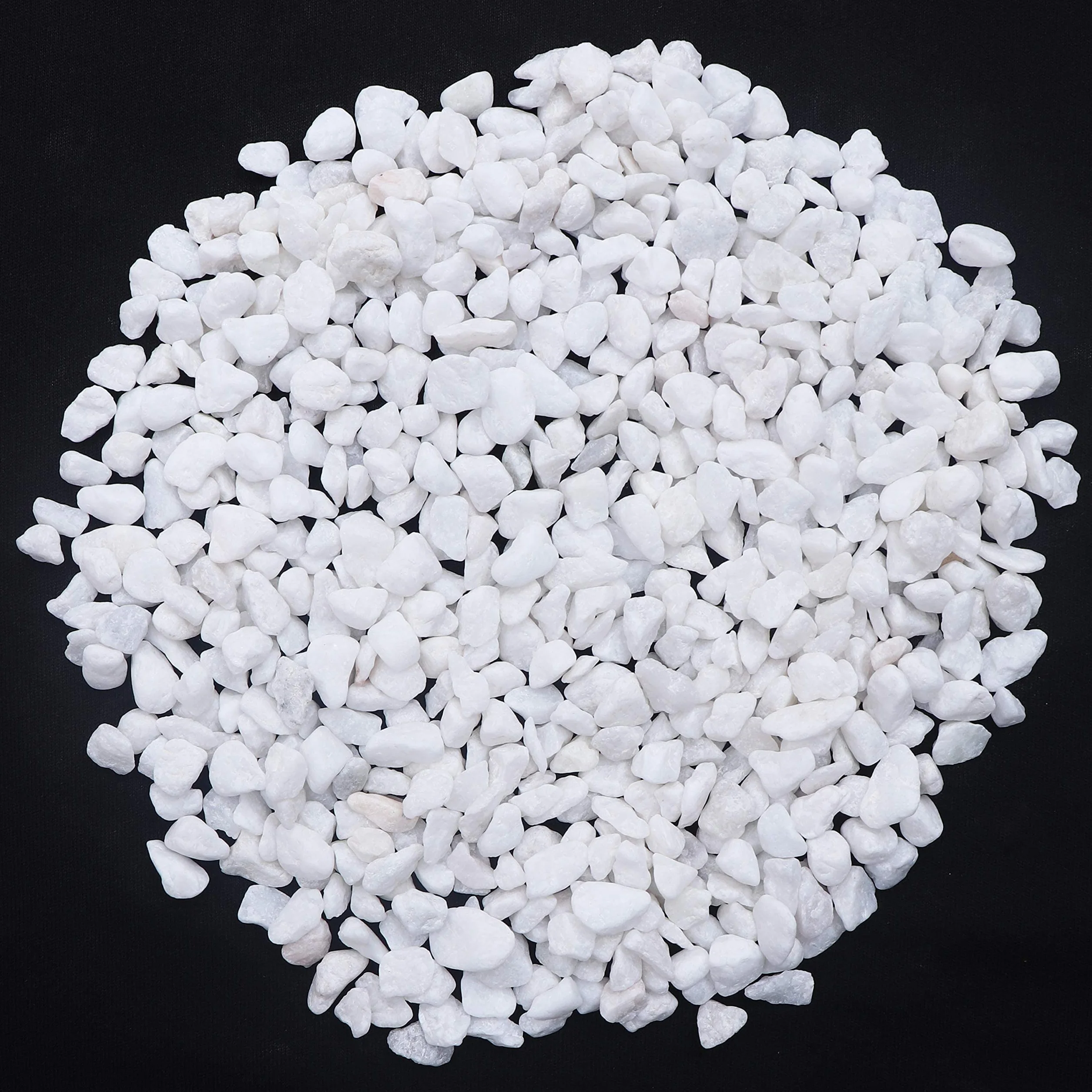 Pierres Décoratives Blanches 500g Petit Gravier Galets Poli pour Aquarium Jardin Pots de Fleurs