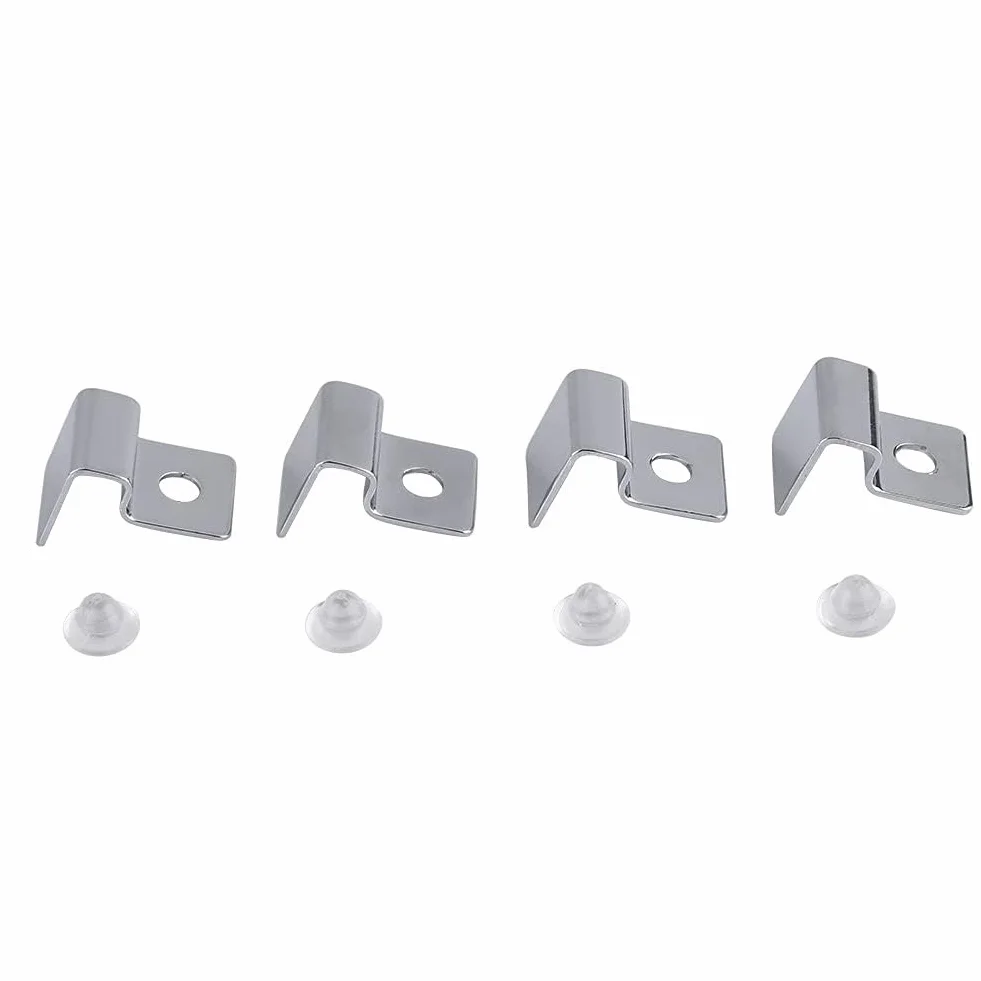Aquarium Verre Couvercle Clip Support en Acier Inoxydable 4 PCS/Set
