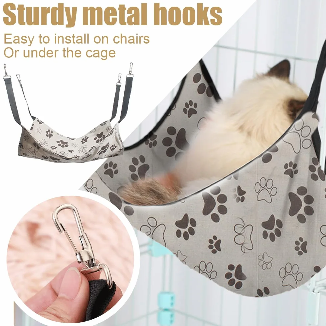 GXGM 1 Pièces Hamac Chat fenetre, Hamac pour Chat en Toile Suspendu pour Chat, Hamac pour Animaux de Compagnie, Doux et Respirant, Convient pour Les Chats, Chiens, Lapins