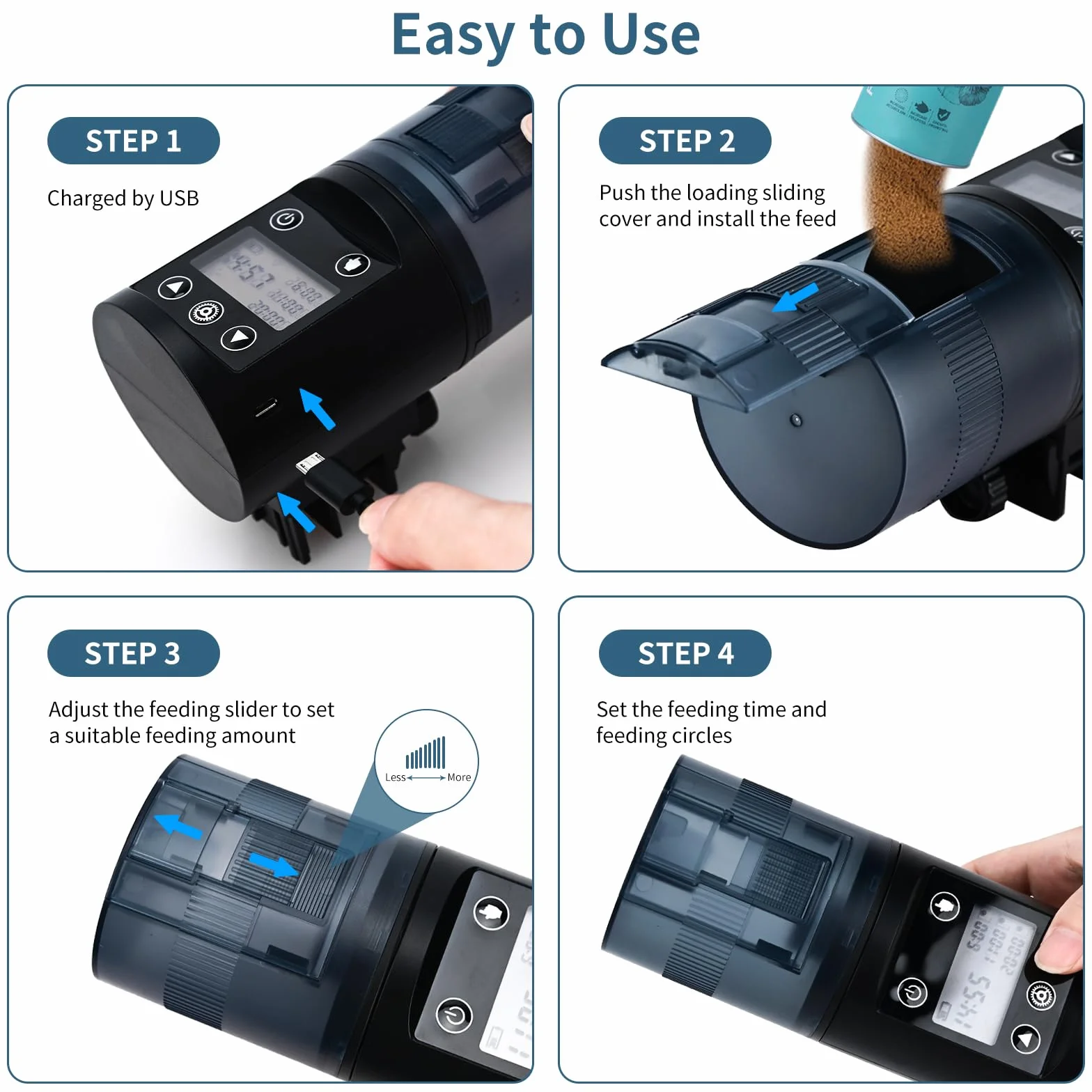 Mangeoire automatique pour poissons Podazz