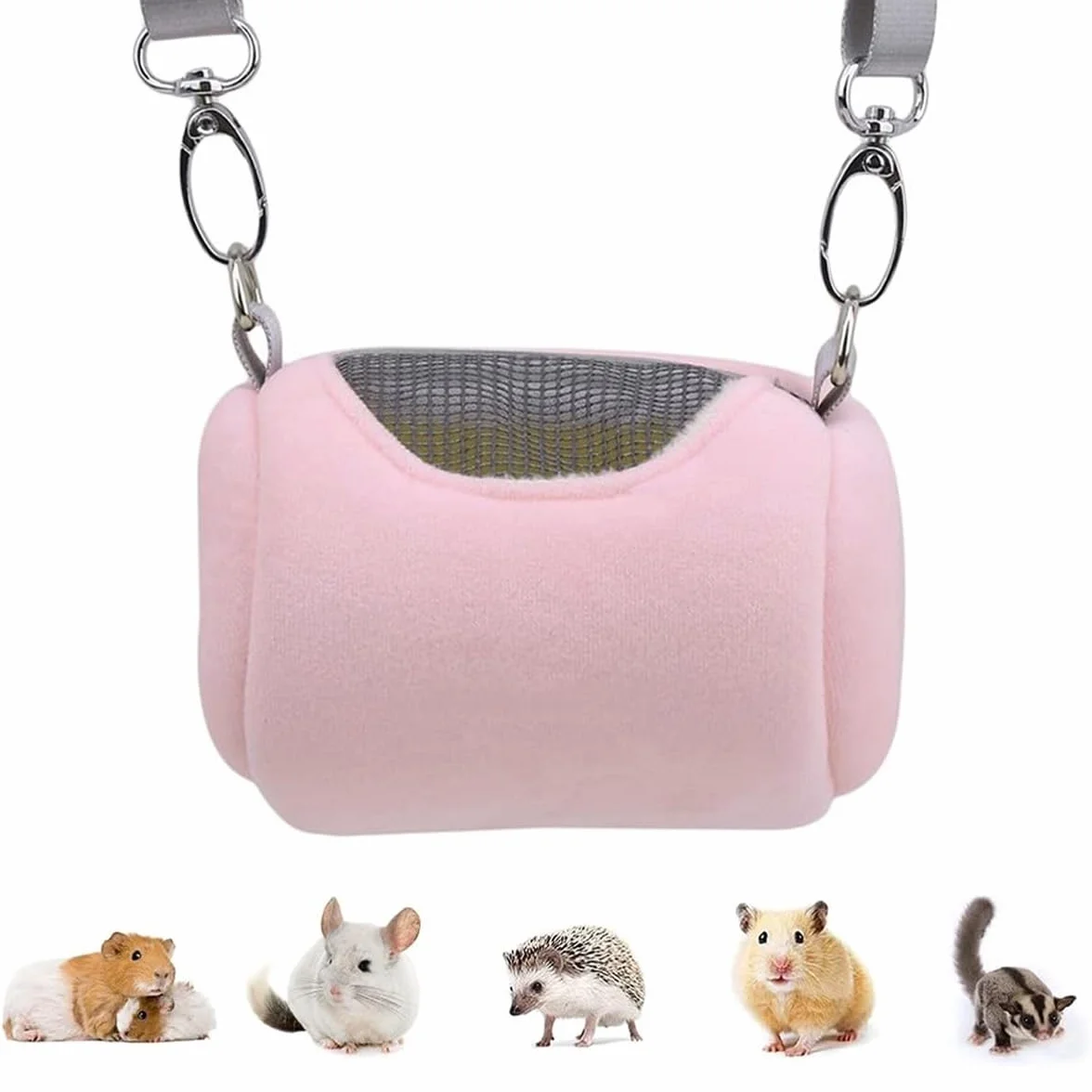 Sac de transport pour hamster de voyage chaud avec sangles réglables pour petits animaux