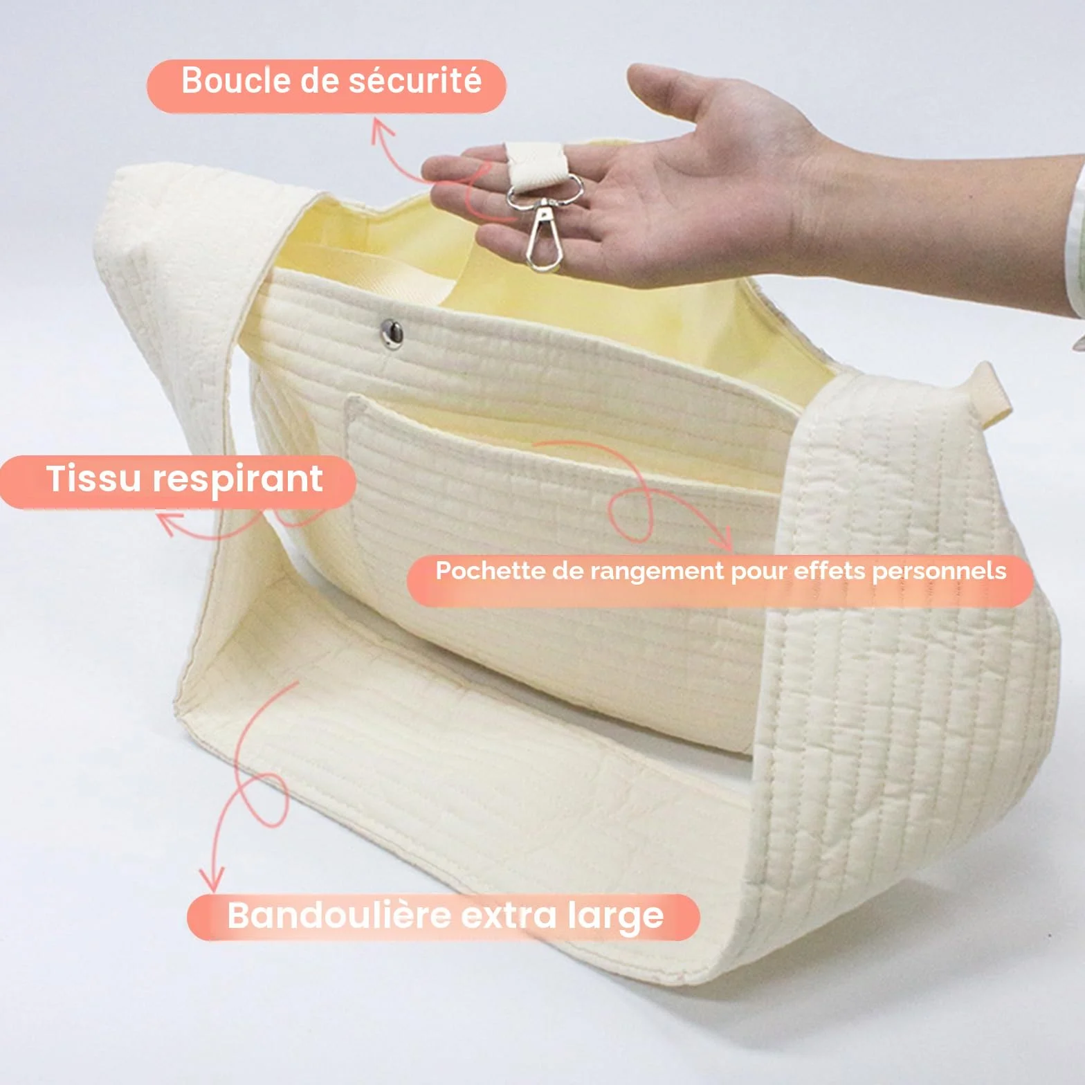 Sac Bandoulière pour Chien et Chat Tianher Transport Portable Mains Libres, Adapté aux Petits Chiens et Chats (Small)