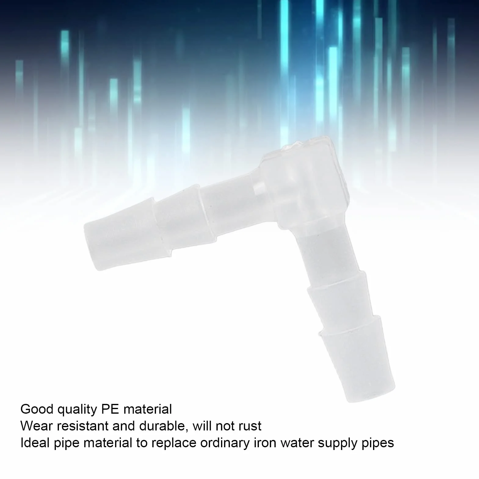 Raccord Tuyau Barb 90 Degrés Plastique 4mm pour Aquarium Air Eau Carburant