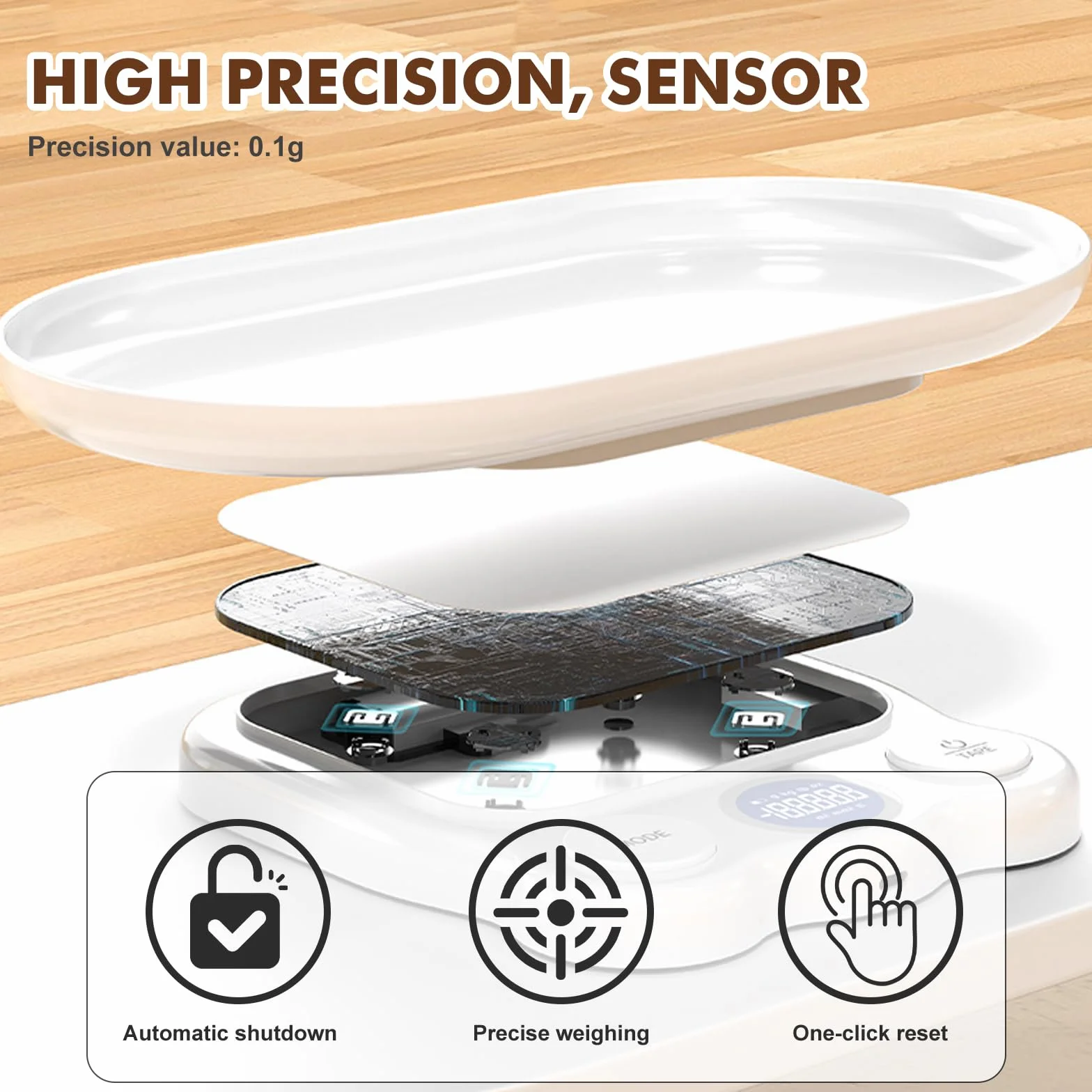 Balance numérique pour animaux 15 kg 7 modes pesée LCD chat chien