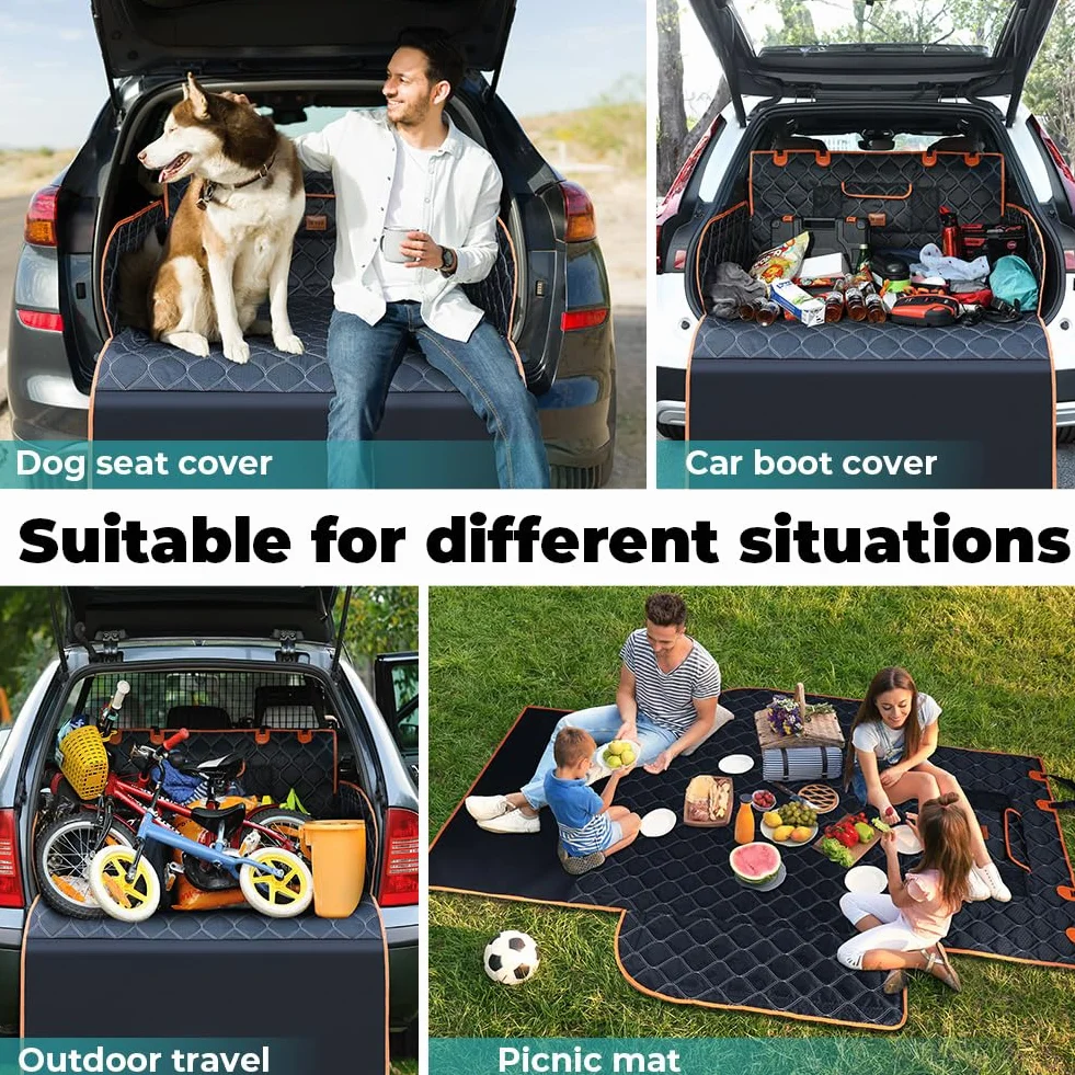 KYG Housse de Protection Imperméable pour Coffre de Voiture 215x110cm Protection Pare-Chocs Résistant aux Rayures