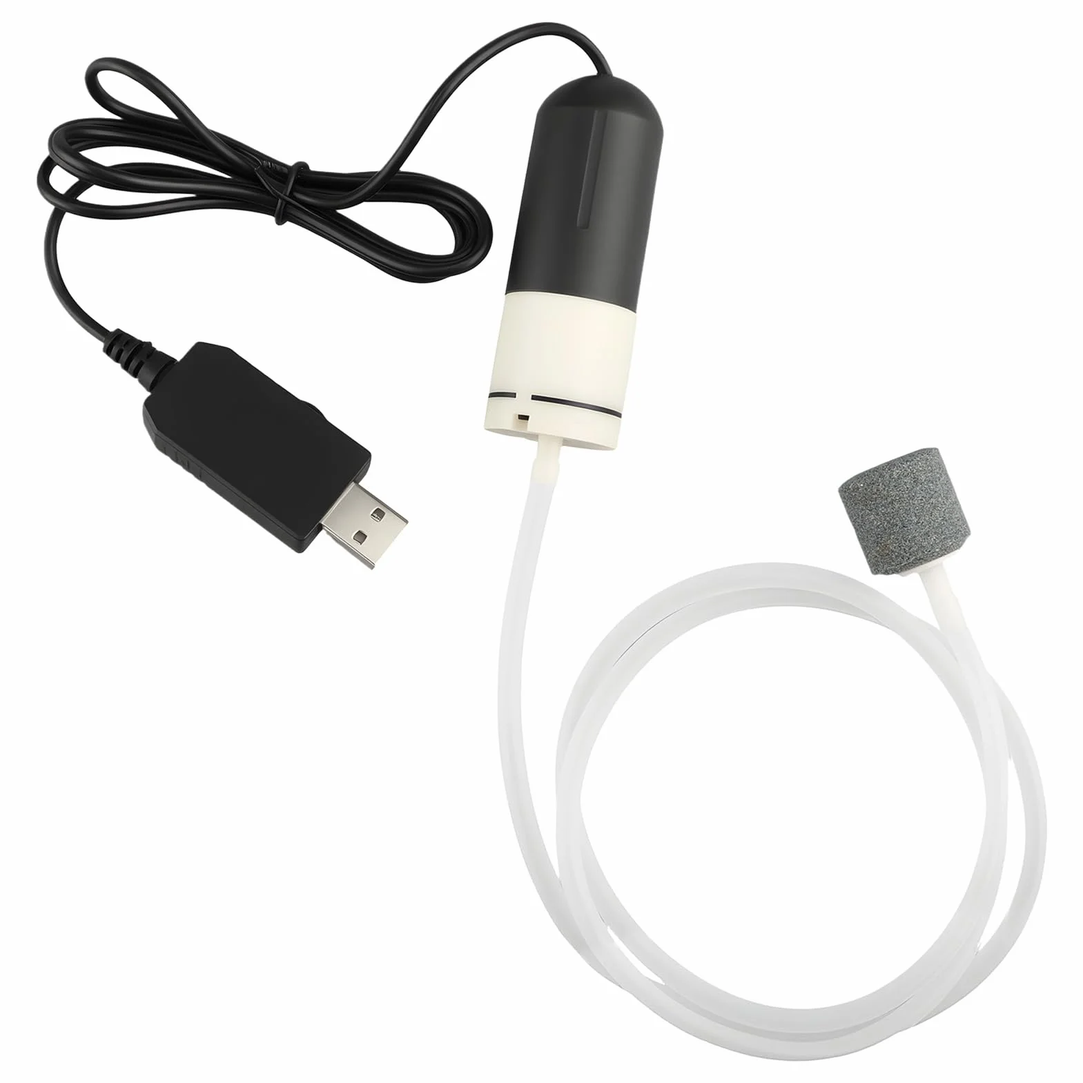 Mini Pompe à Air Aquarium USB Silencieuse Économe Portable pour Petit Aquarium