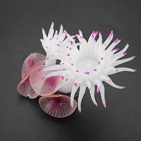 Décorations artificielles Plantes coralliennes pour aquarium Simulation naturelle Corail Blanc