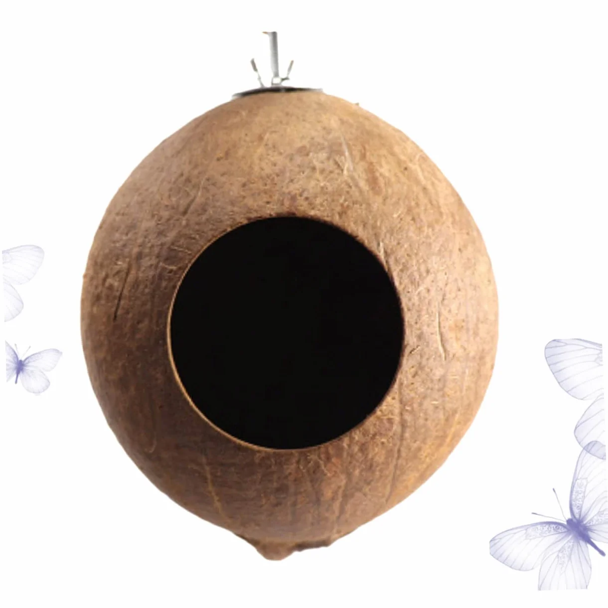 DOITOOL nid d'oiseau suspendu jouet cage oiseau hamac perroquet accessoires bambou