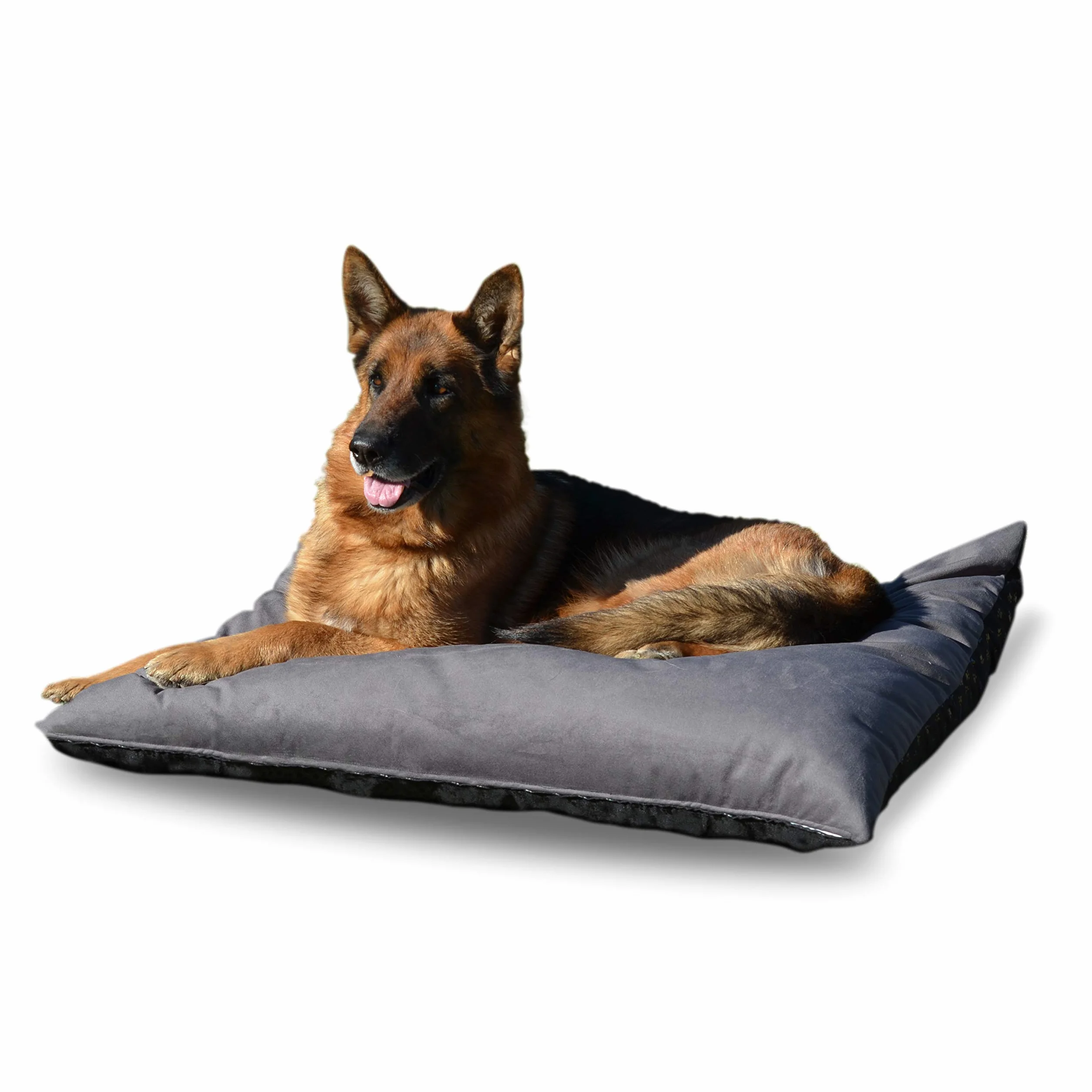 GM Coussin pour Chien et Chat - Lit Doux pour Chien déhoussable et Lavable - Hydrofuge, Anti-Taches, Antidérapant - Grand - L - 90x105 cm