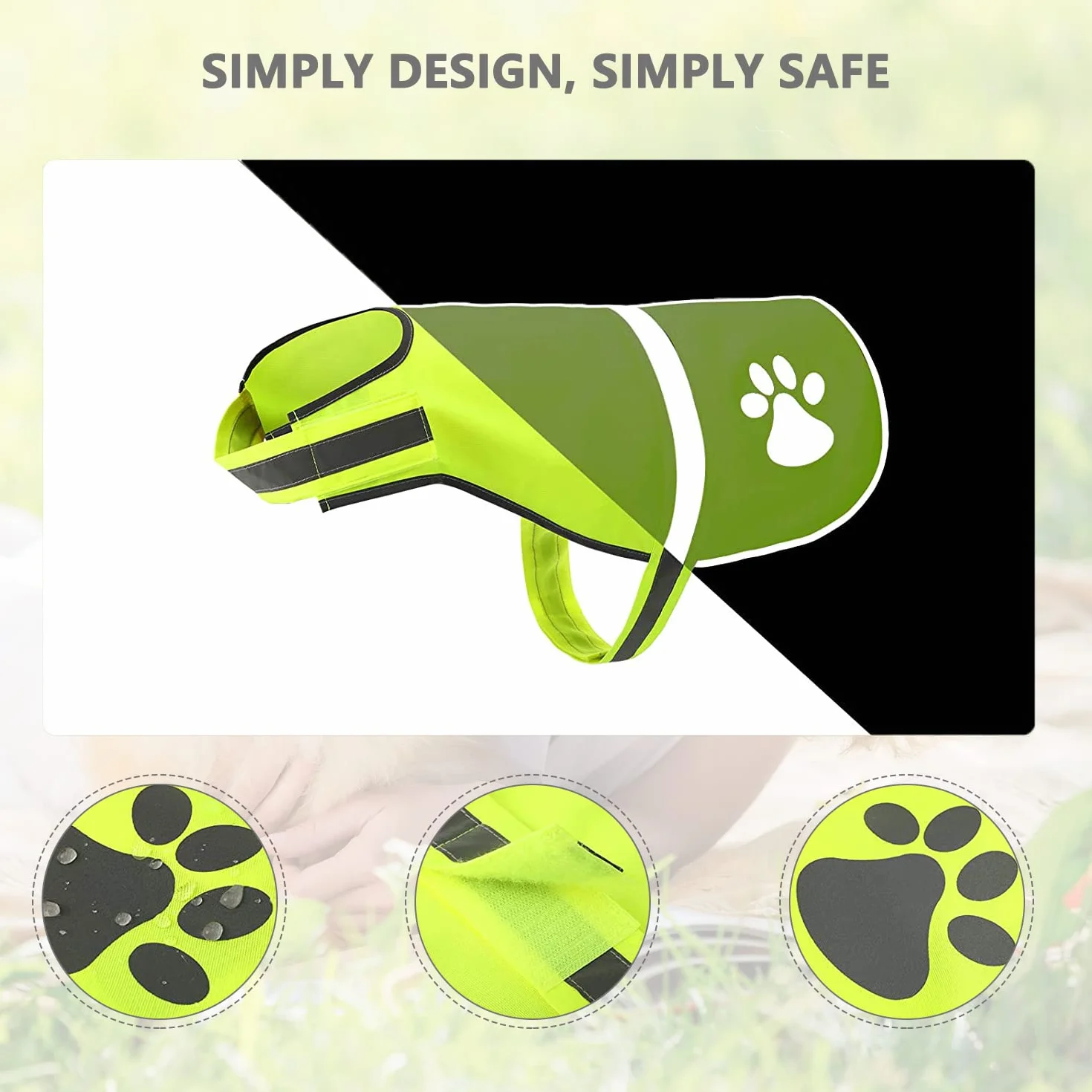 Gilet de Sécurité Réfléchissant pour Chien Haute Visibilité Premium