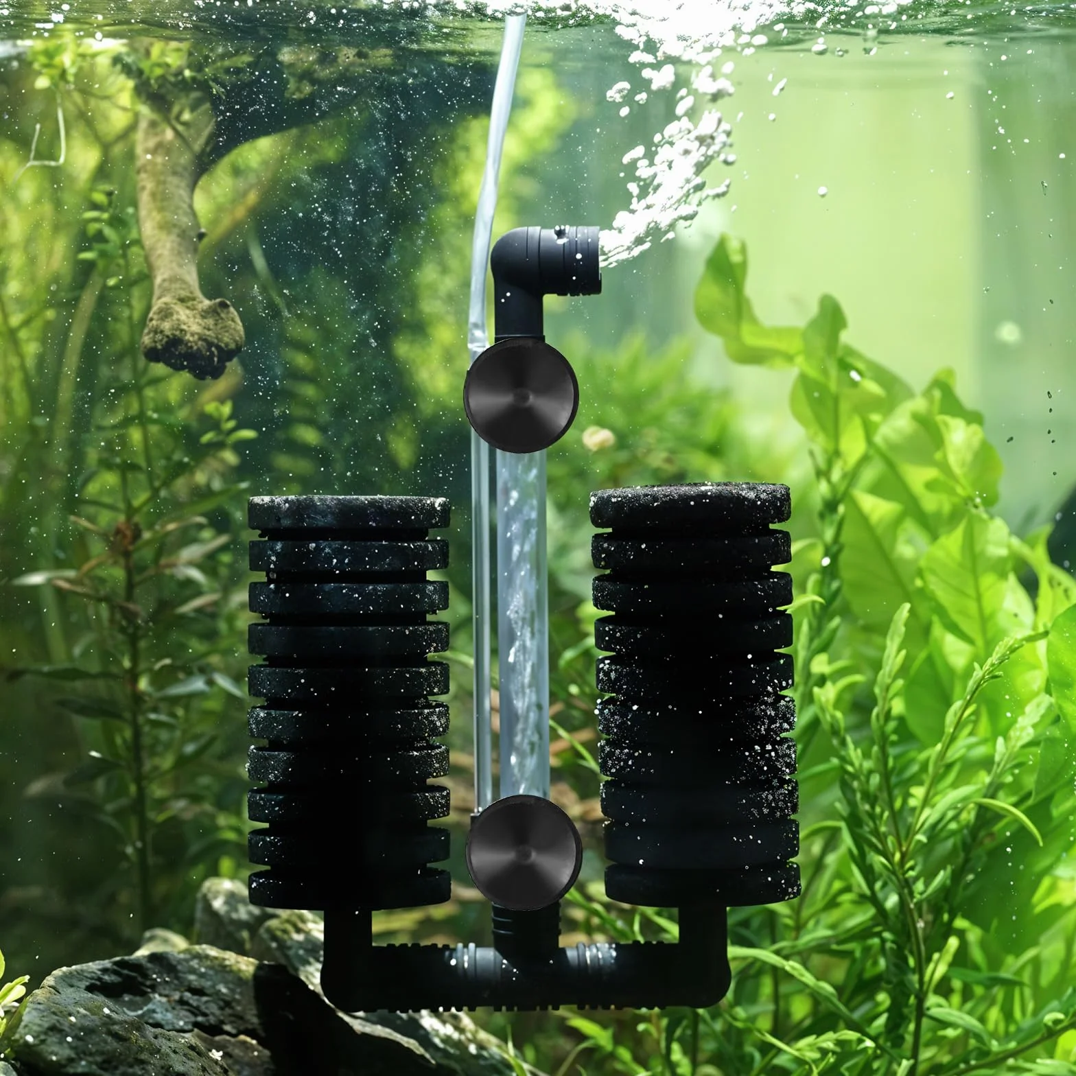 Lot de 12 ventouses en caoutchouc noir pour pompe d'aquarium, ventouses en verre pour tube de ligne aérienne, décoration d'aquarium