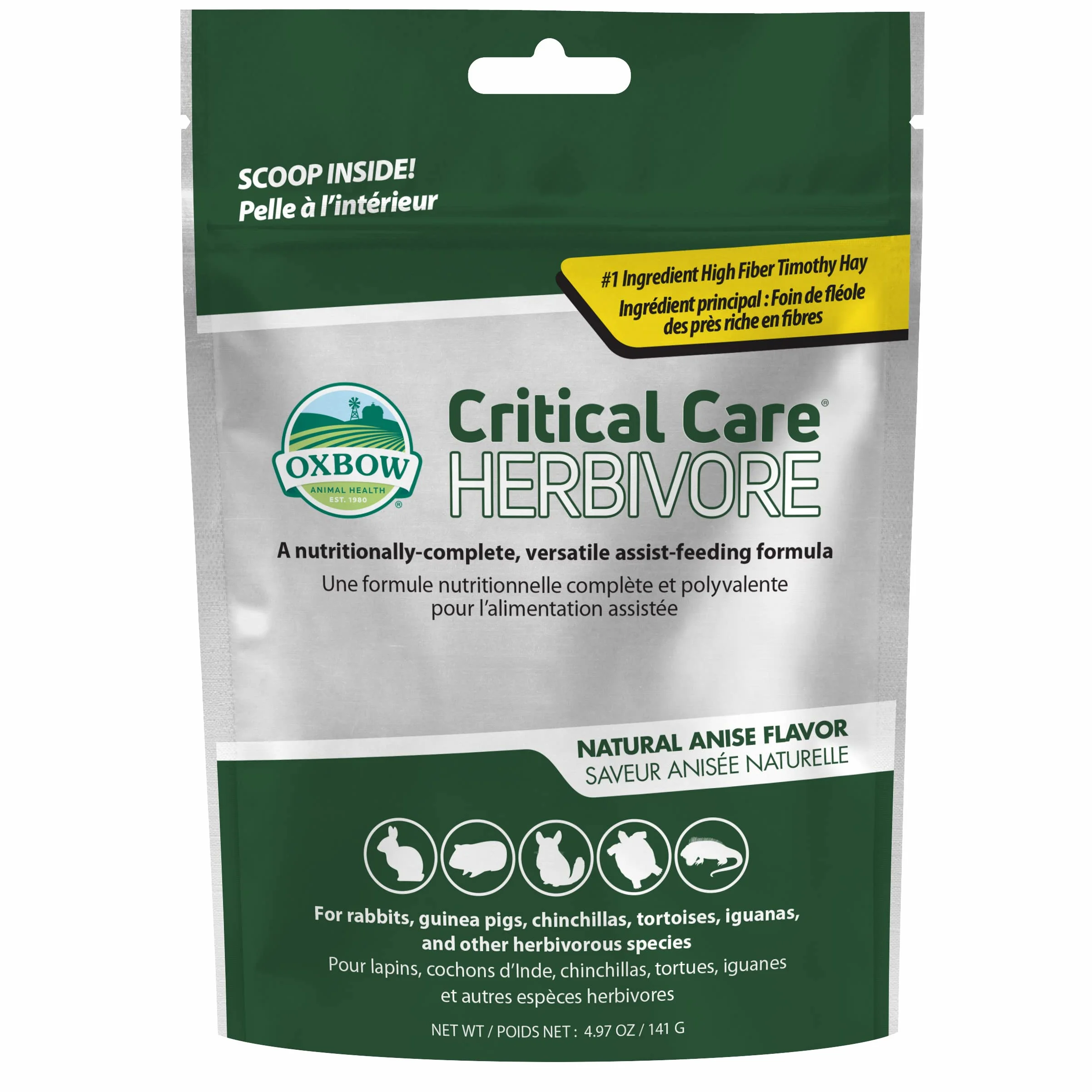 Oxbow Animal Health Critical Care, Herbivore, anis, 141 g