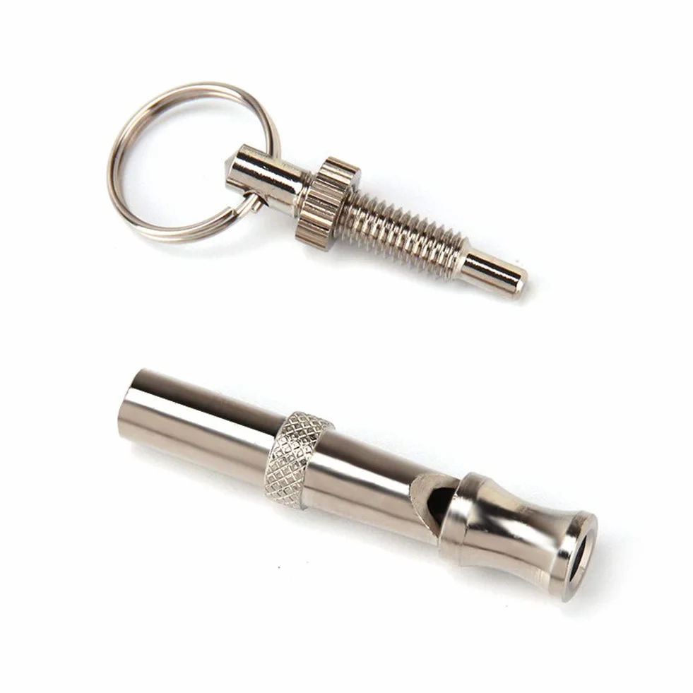 Sifflet pour Chiens Ultrason Anti Aboiement Métal 2pcs