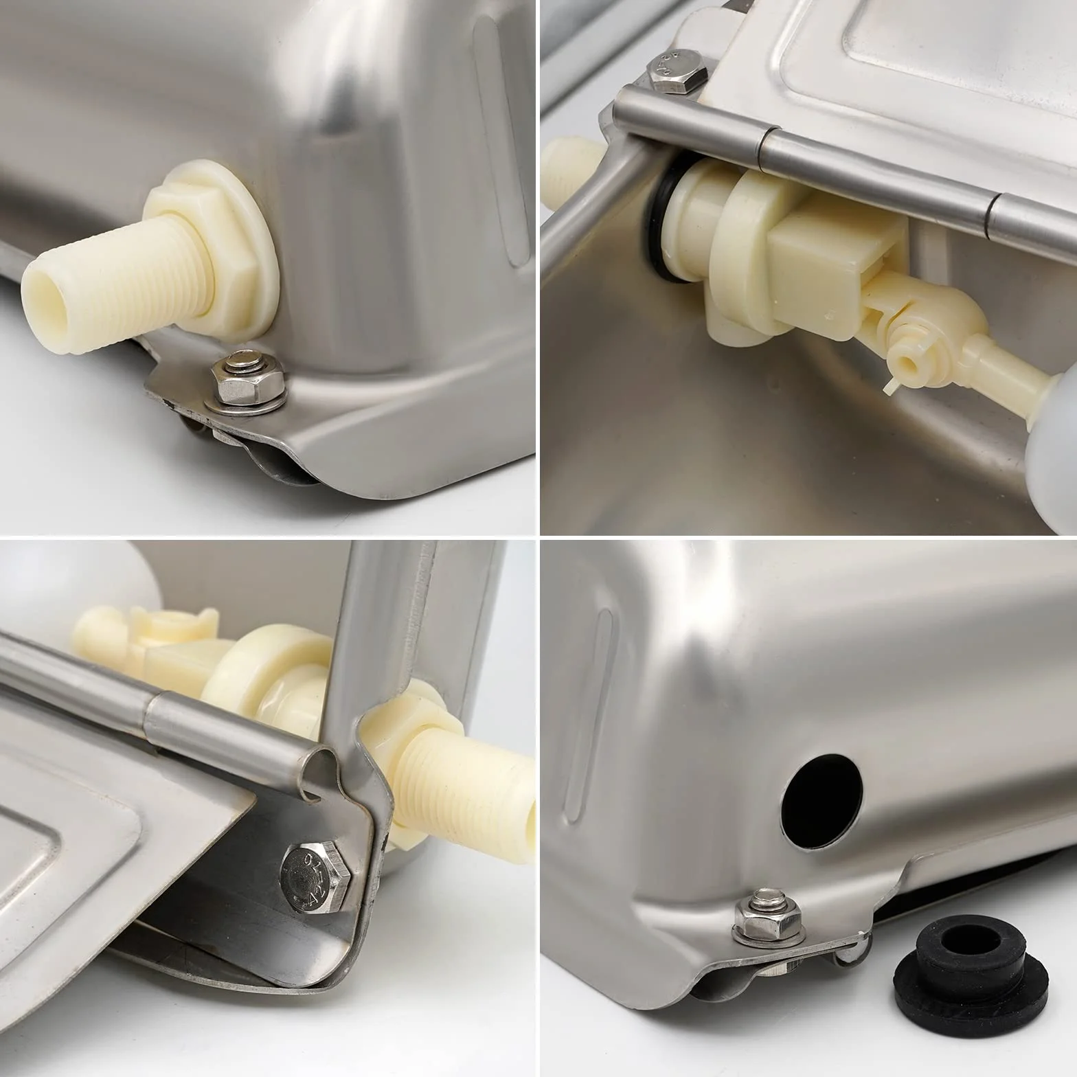 Abreuvoir Automatique en Acier Inoxydable avec Valve Flotteur pour Bovins, Chevaux, Moutons