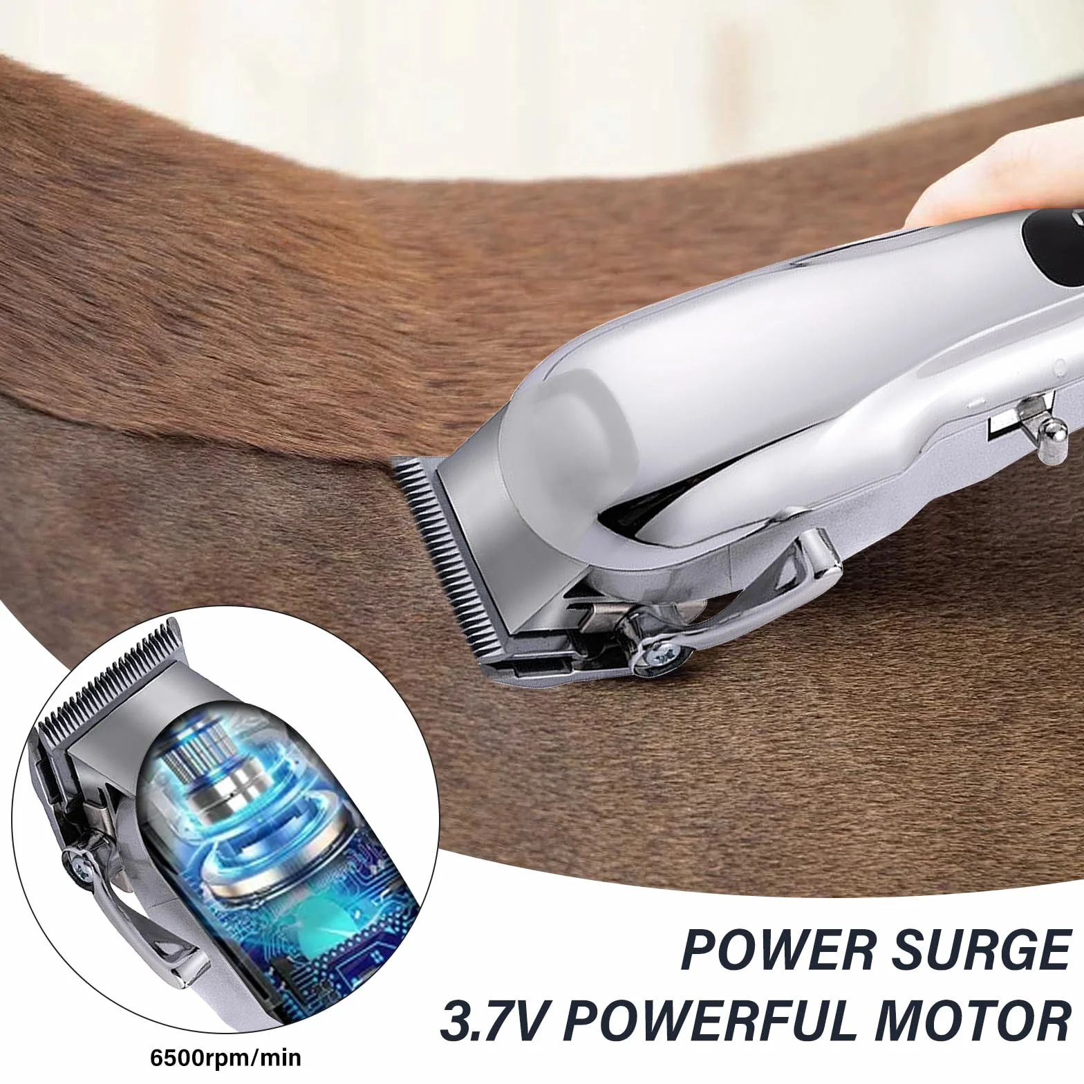 Tondeuse Chevaux Sans Fil, Tondeuse Cheval Rechargeable pour Crinière Épaisse