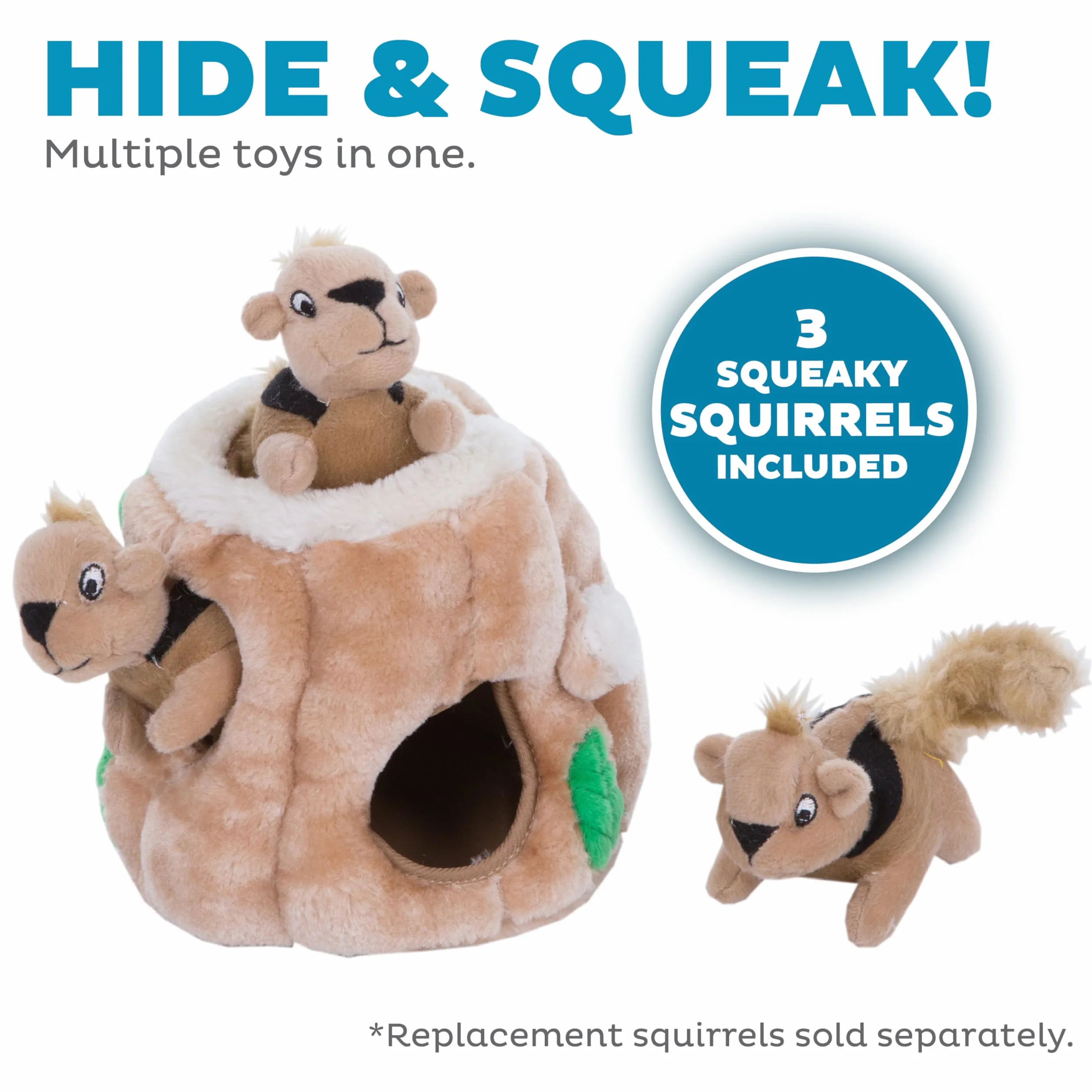 Outward Hound Casse tête pour Chiens Cache-Cache Ecureuil en Peluches Petit format