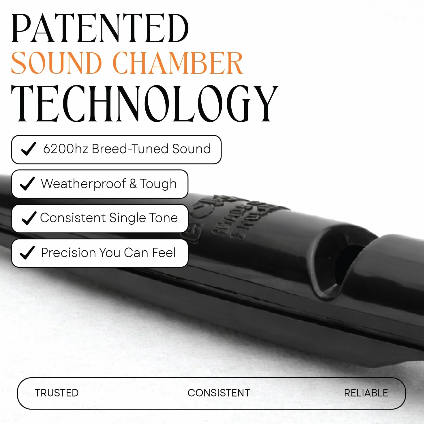 Sifflet ACME pour chien n° 211,5 Fréquence standardisée noir