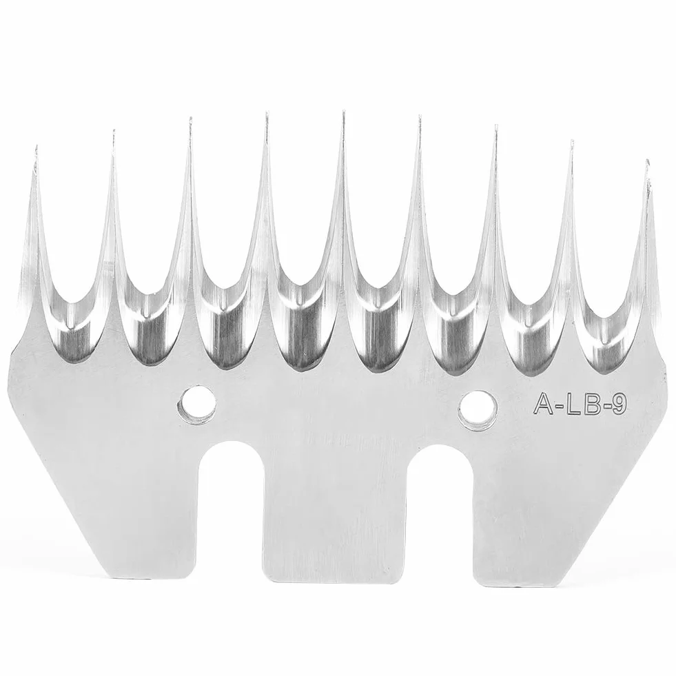 Lame de tondeuse acier inoxydable 9 dents droite remplacement coupeur