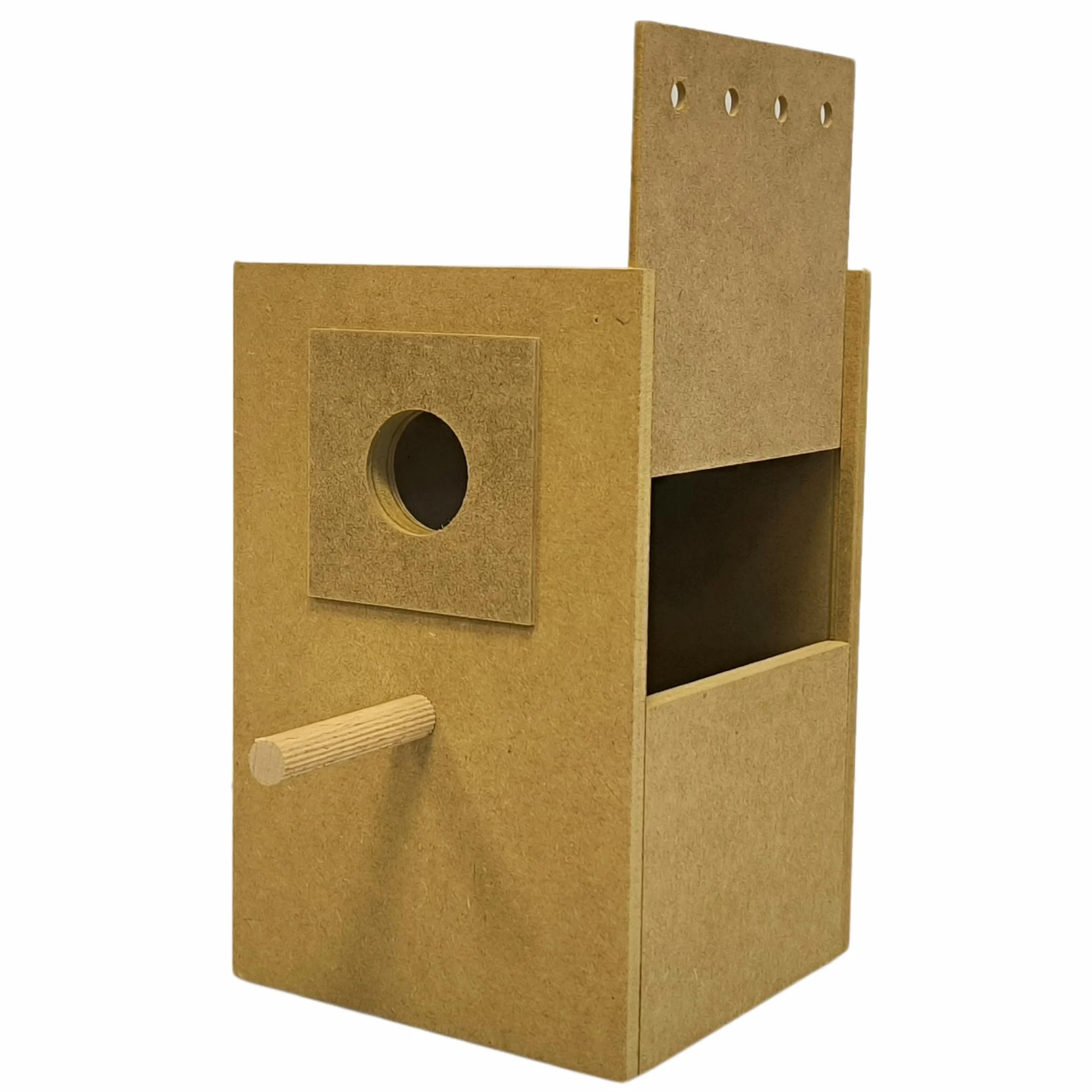 Nid Vertical pour Agapornis Inséparables, Abri d'élevage en Bois 28x18x18 cm