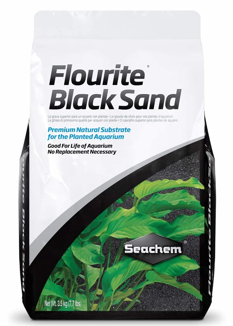 Seachem Sable Fluorite 3.5 kg Substrat Naturel Noir
