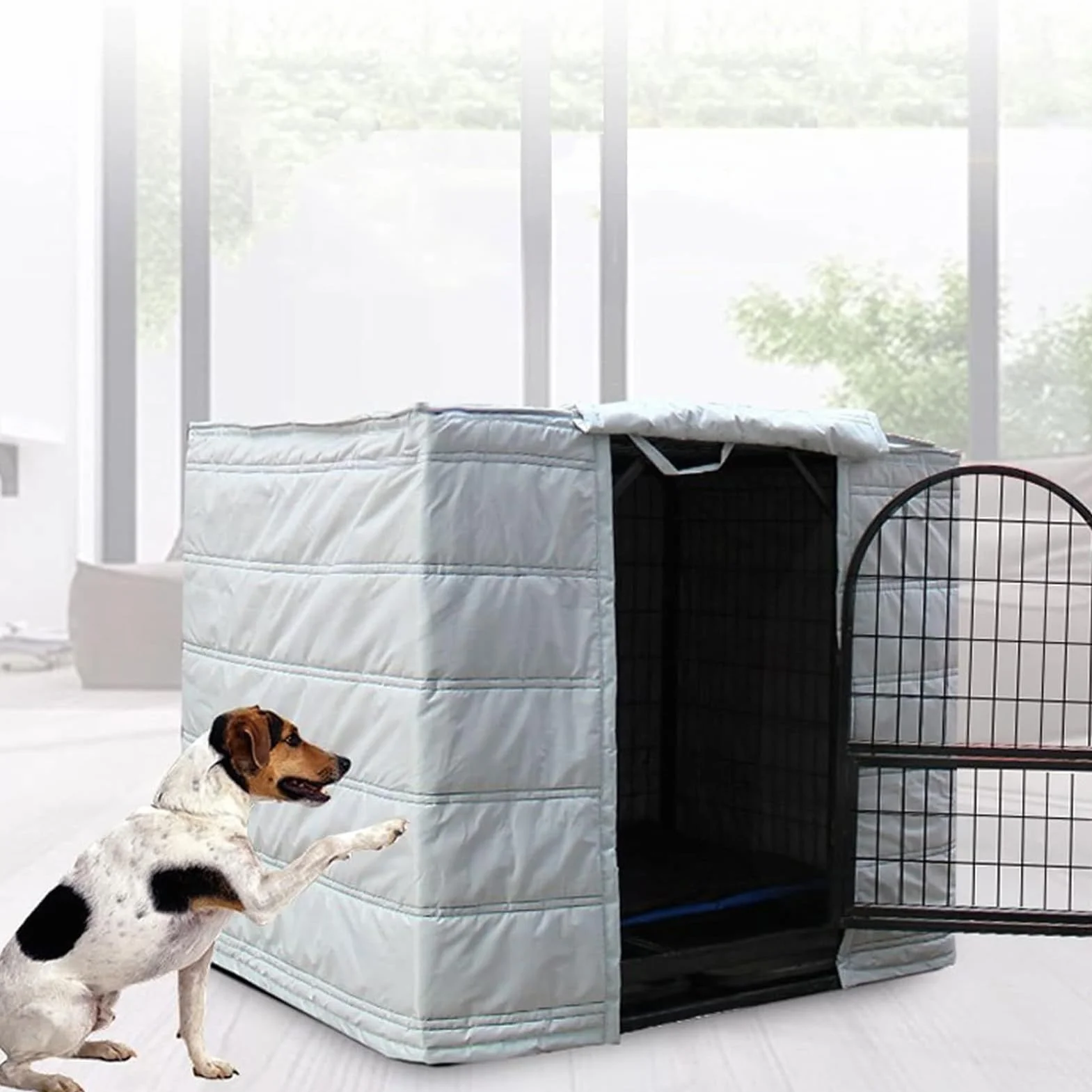 Housse de cage pour chien insonorisante imperméable