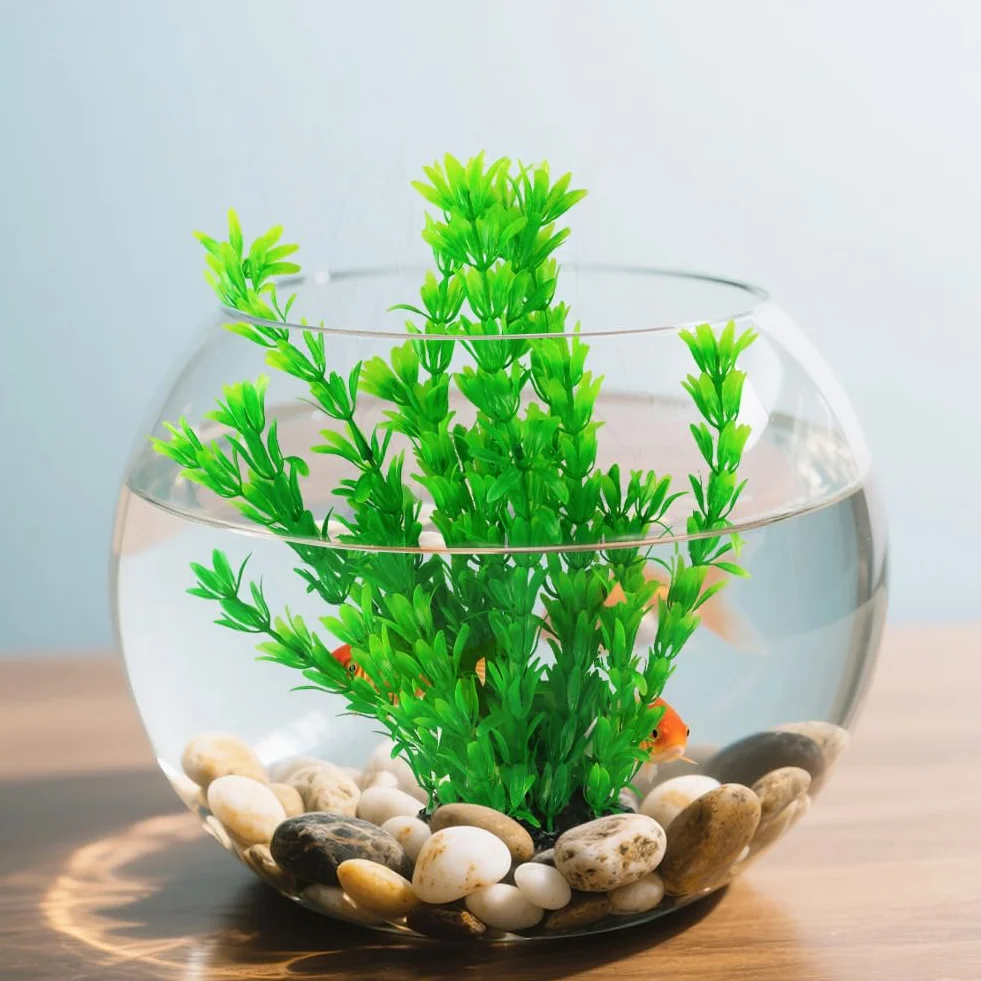 Plantes d’Aquarium artificielles Lot de 2 25 cm Plastique pour Aquariums