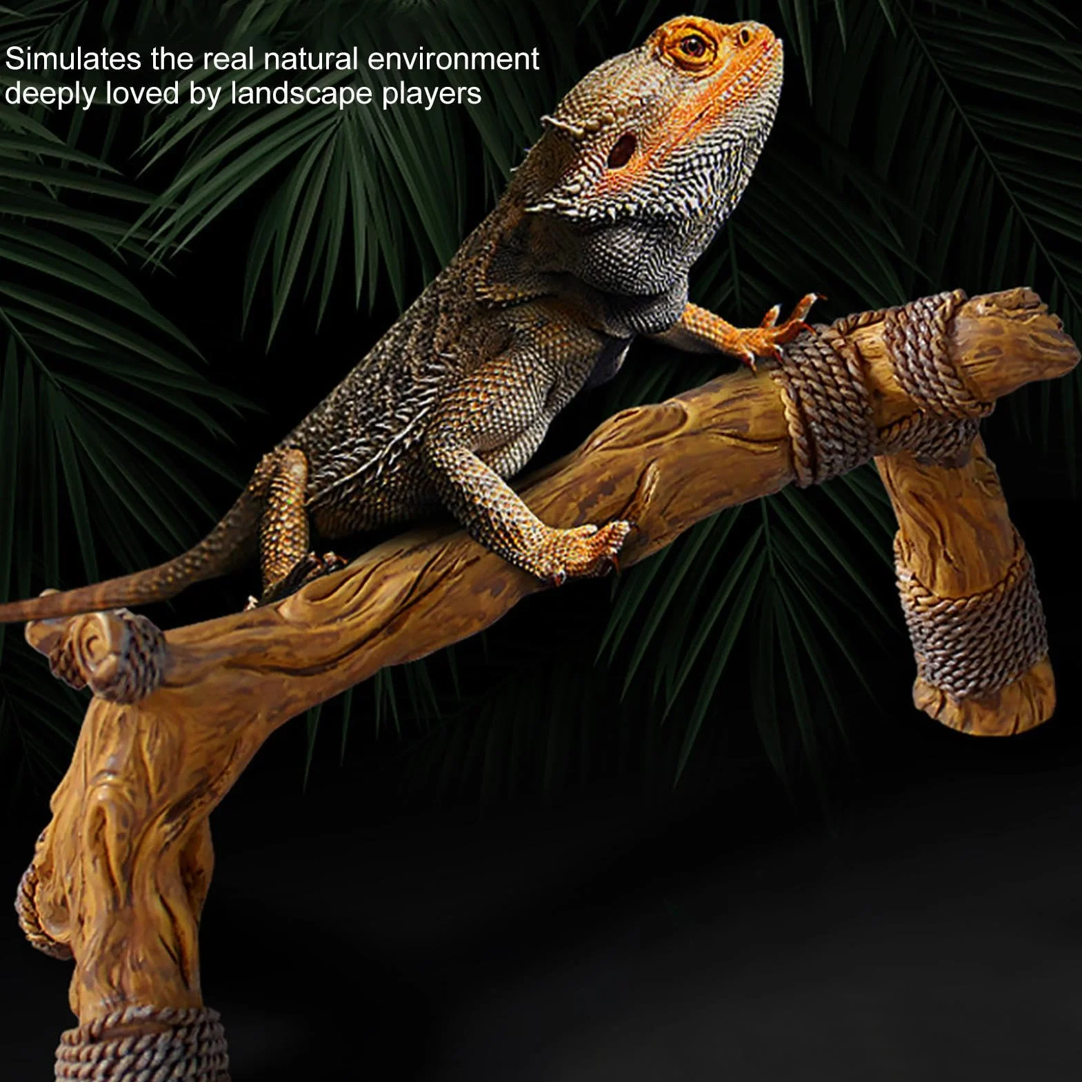 Branches en bois pour reptile, décoration terrarium tronc d'arbre lézard serpent