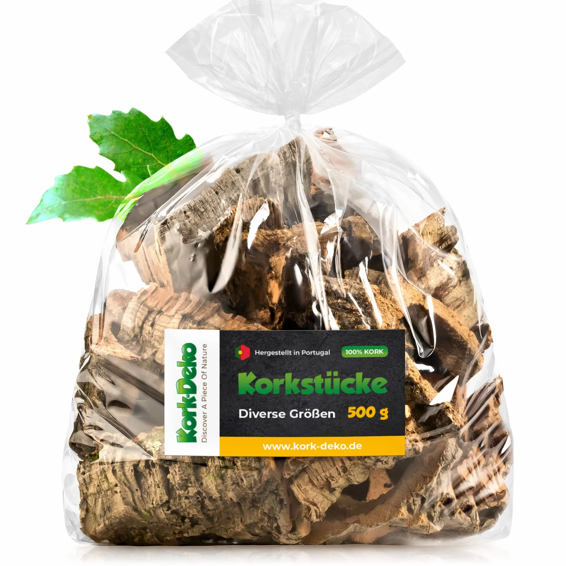 Kork-Deko Ecorce de Liège Morceaux Aquarium Terrarium Décoration Sachet 500gr