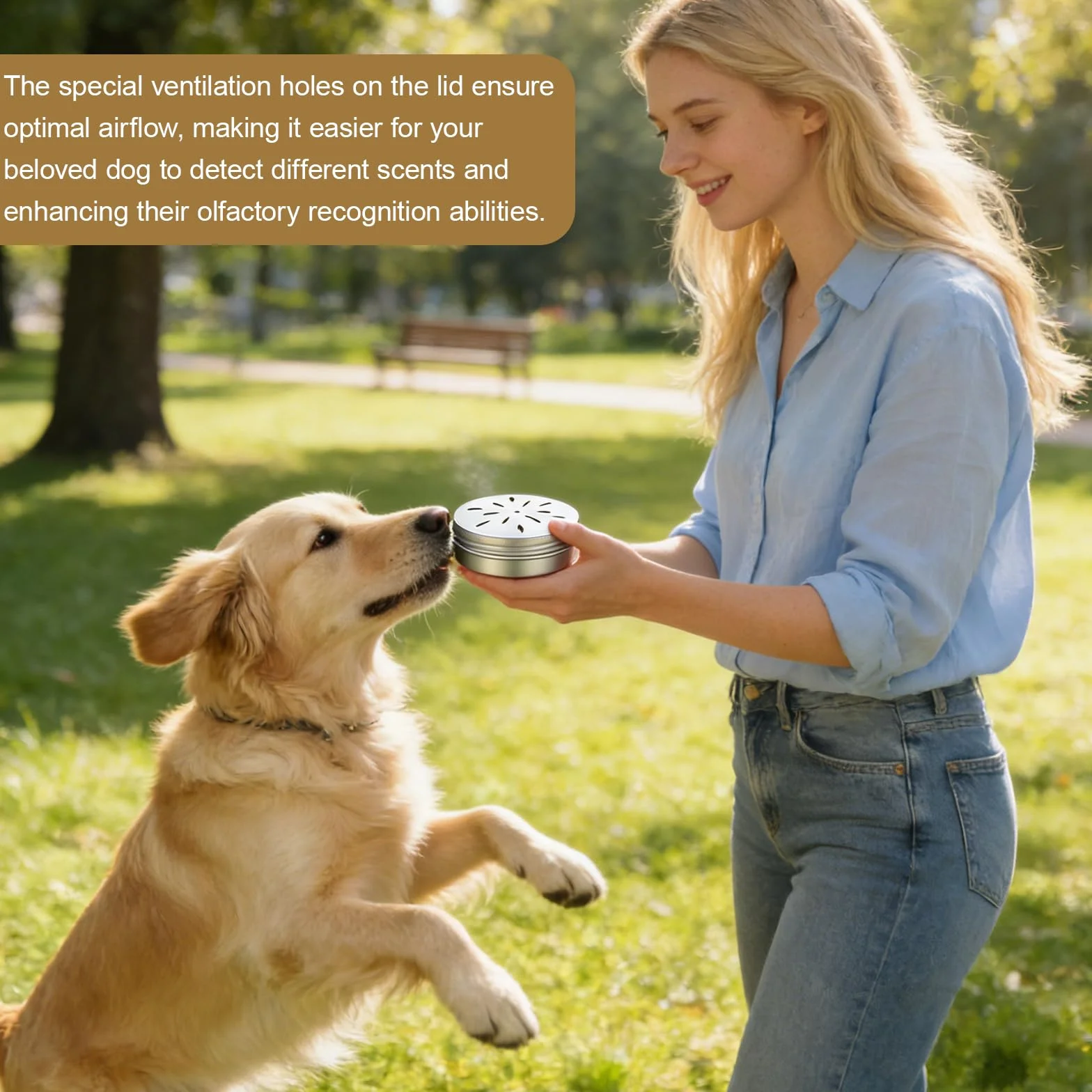 Conteneur pour Parfum pour Chiens, 60 ML Boîtes en Aluminium pour Parfum pour Chiens avec Aération, Accessoires pour Le Dressage des Chiens Renifleurs, Travail Olfactif, 8 Pièces
