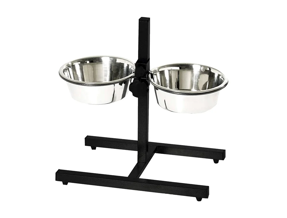 Nobby Mangeoire pour Chien INOX + Support Hauteur Réglable 21 cm