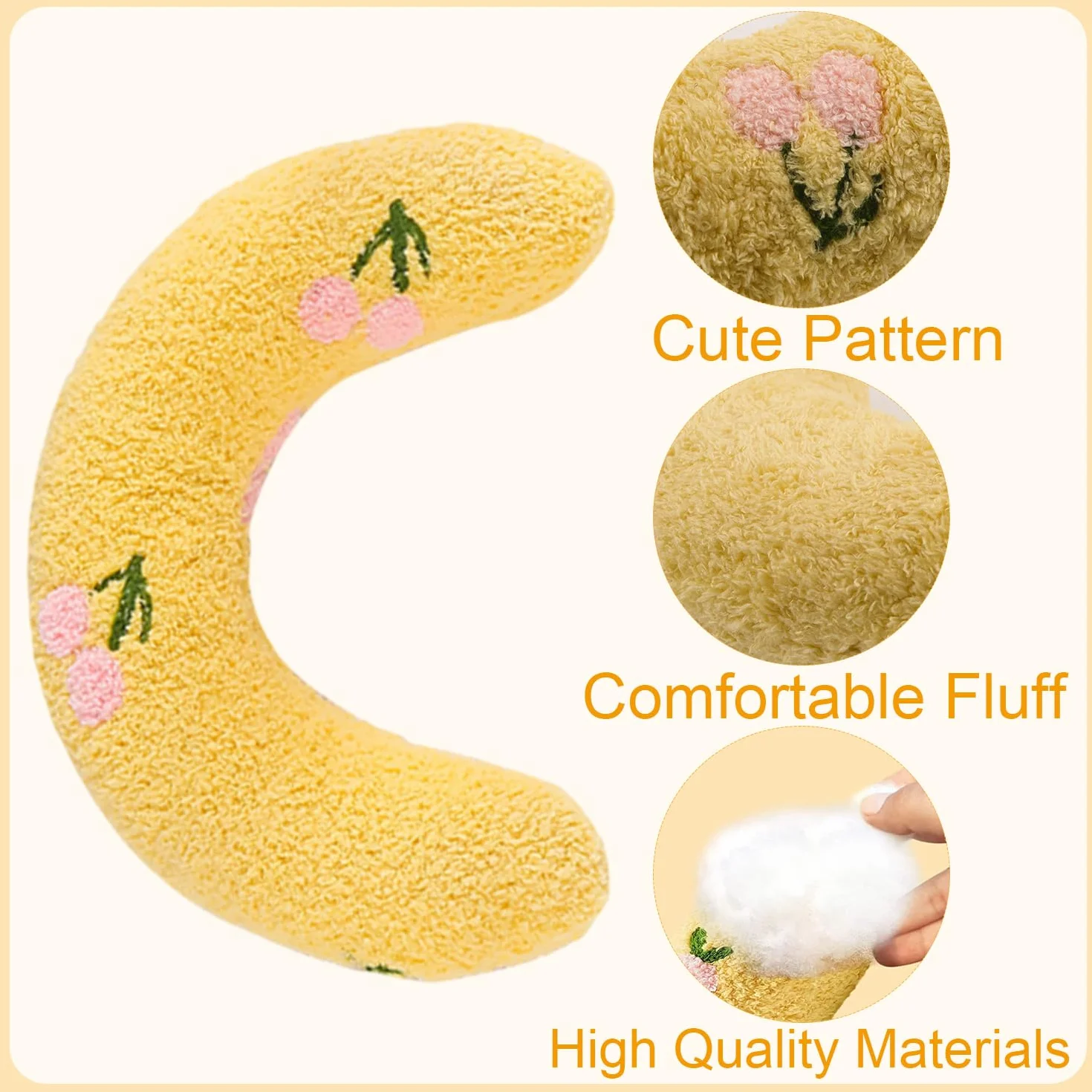Oreiller pour Chat en Forme U, Petit Coussin Apaisant pour Chien, Dormir, Reposer