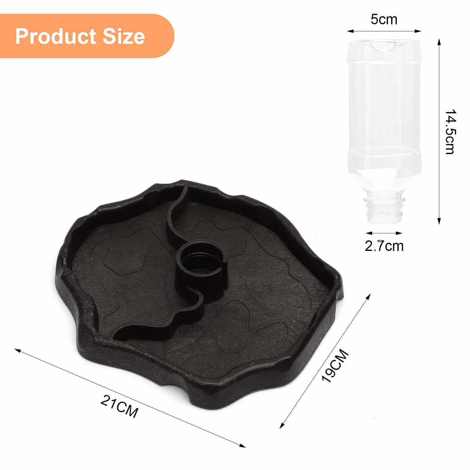Abreuvoir Tortue Terrestre, Abreuvoir Reptile avec Bouteille, Gamelle Tortue Terrestre et Distributeur Eau Tortue Terrestre 2 en 1, Abreuvoir Tortue Automatique pour Lézards, Geckos, Serpents