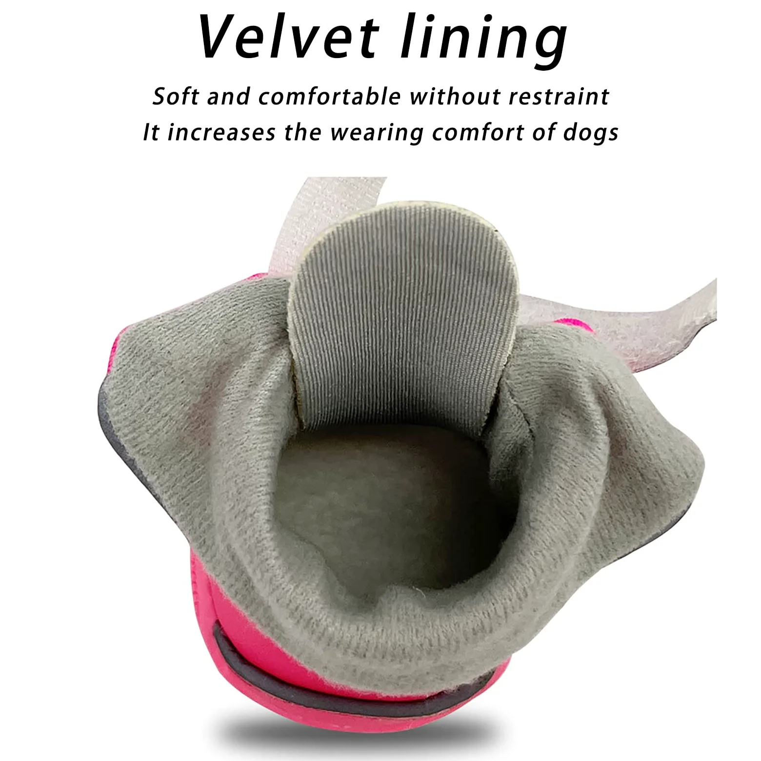 Bottes de Protection pour Chien Ensemble Imperméable Chaussures Chien Antidérapantes Chaussures Chiens Chaudes Résistantes pour Les Chiens