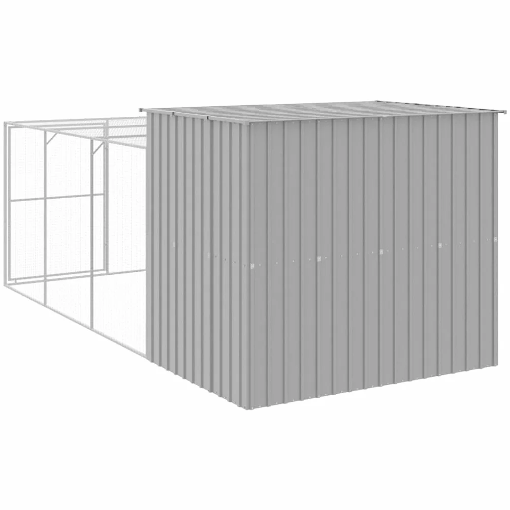 Niche pour chien gris clair 214x457x181 cm