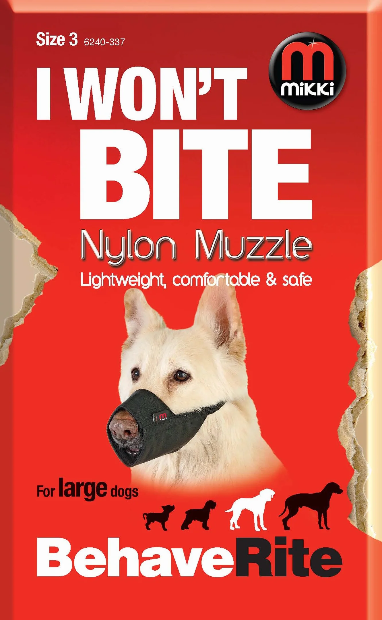 Mikki Muselière de dressage pour chien Taille 3