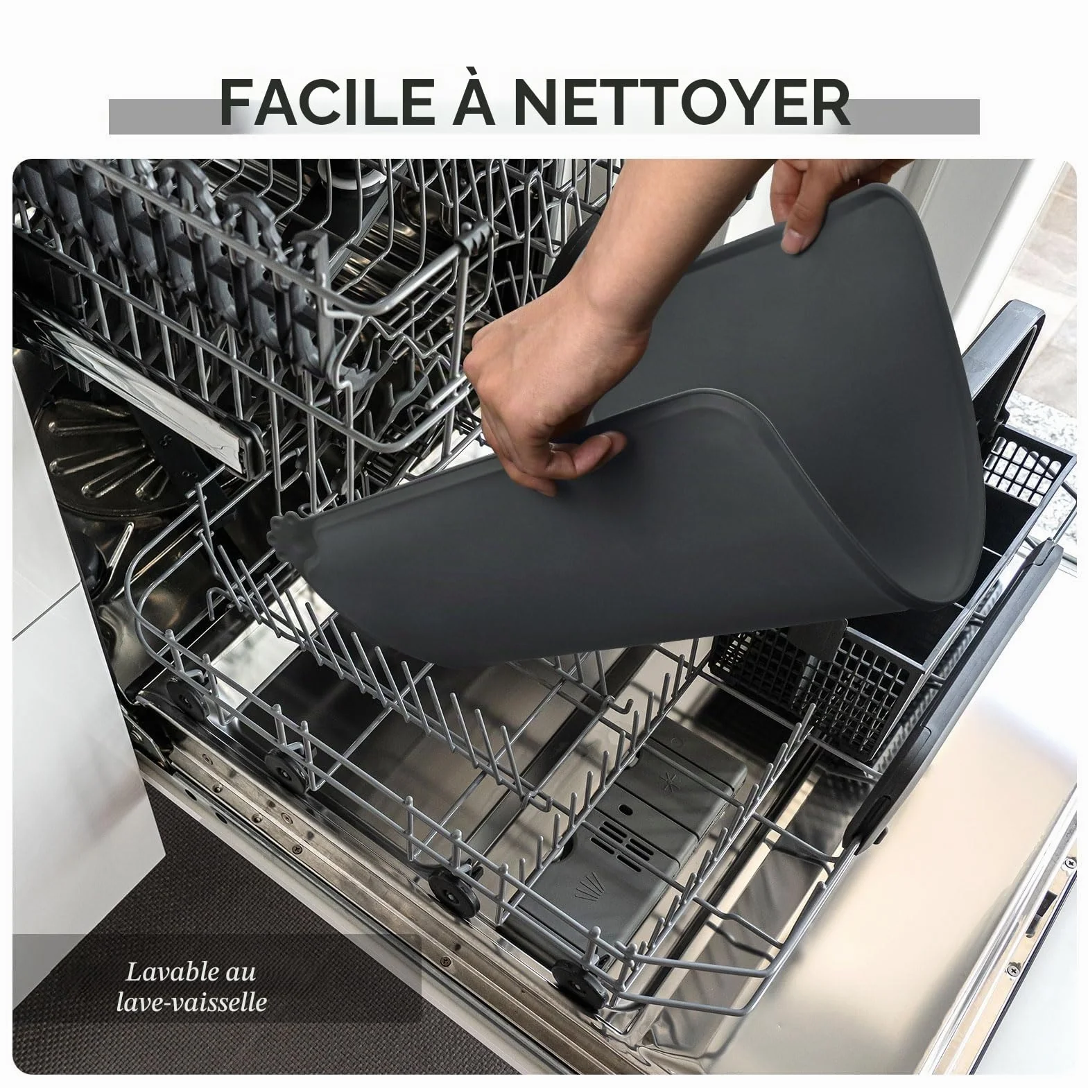 Tapis de Bol en Silicone antiadhésif Reopet pour Chats et Chiens - Imperméable