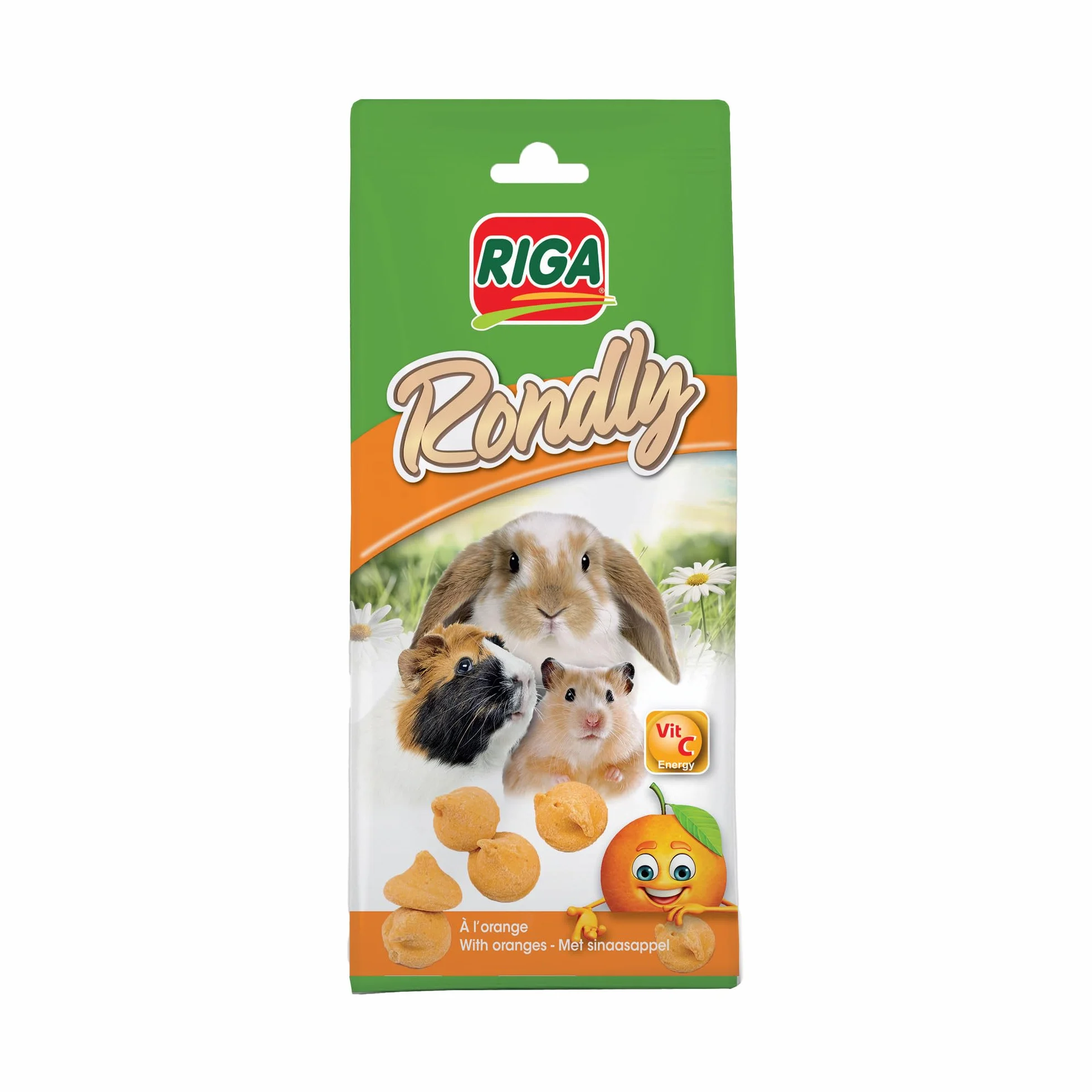 Rondly à l'Orange Friandise Complémentaire pour Rongeur 125 g