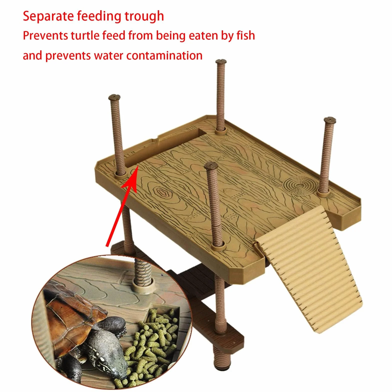 Plateforme tortue aquatique, Turtle Sunbathing Platform SIZE L