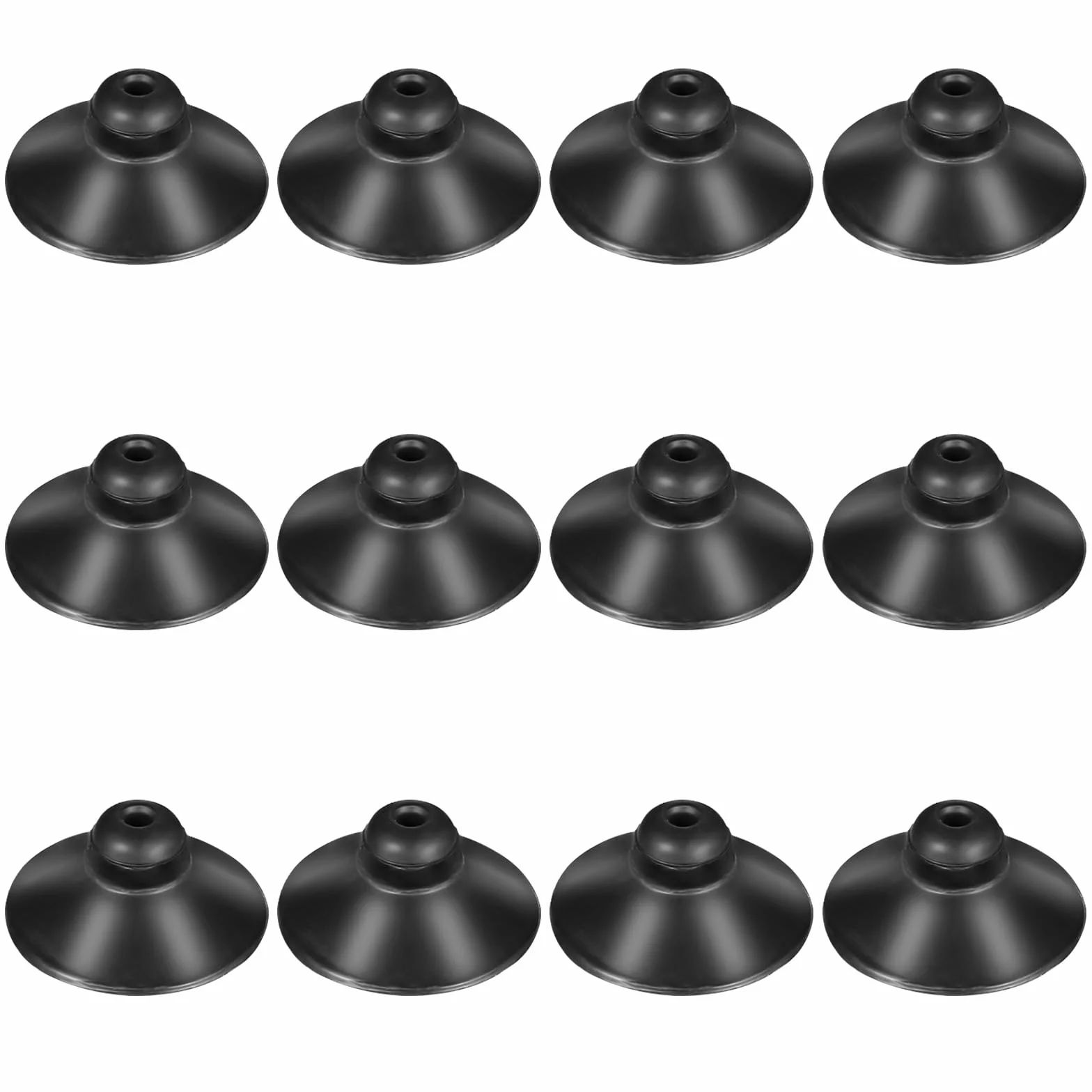 Lot de 12 ventouses en caoutchouc noir pour pompe d'aquarium, ventouses en verre pour tube de ligne aérienne, décoration d'aquarium
