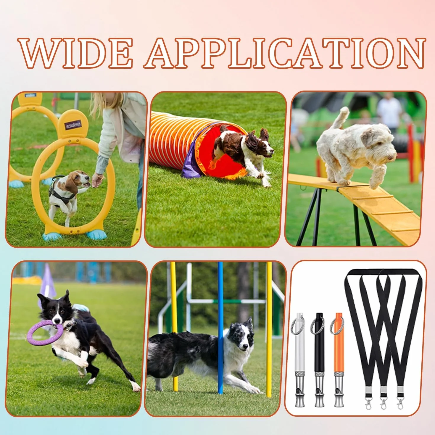 Sifflet Ultrason Chien Anti Aboiement Haute Fréquence Dressage 3 Paquets