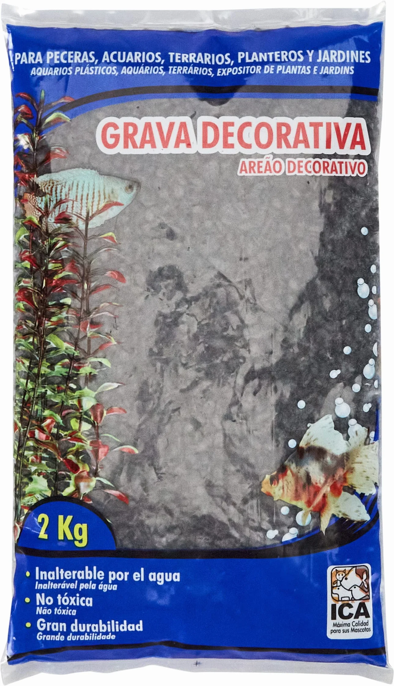 ICA GC24 Gravier de Couleurs Classiques, Noir