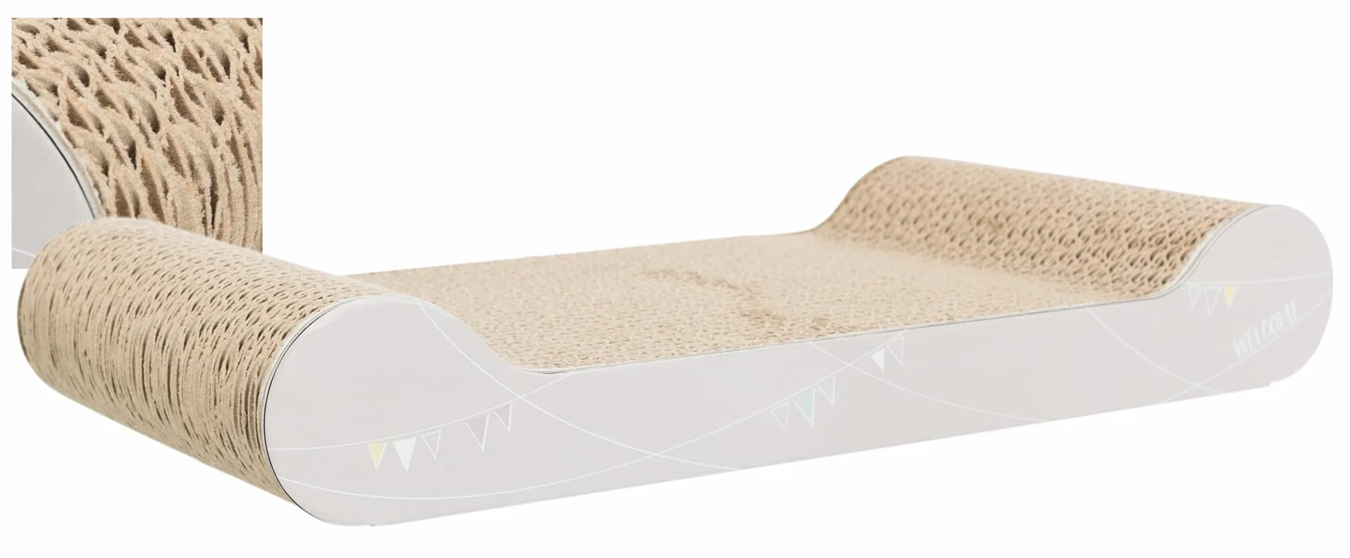 Junior Plateau griffoir - TRIXIE - 38 x 6 x 18 cm - Gris clair